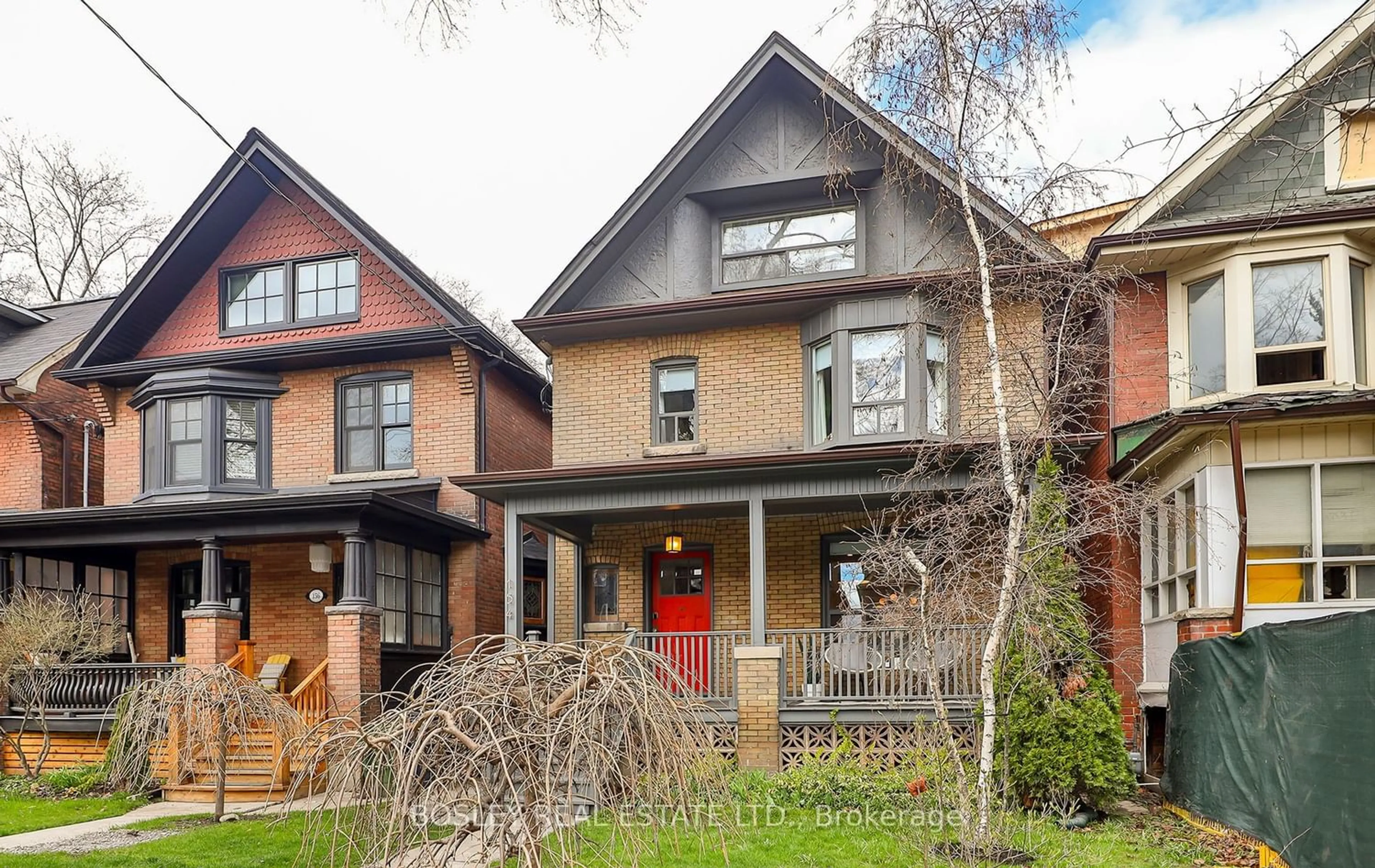 Home with brick exterior material for 154 Galley Ave, Toronto Ontario M6R 1H1