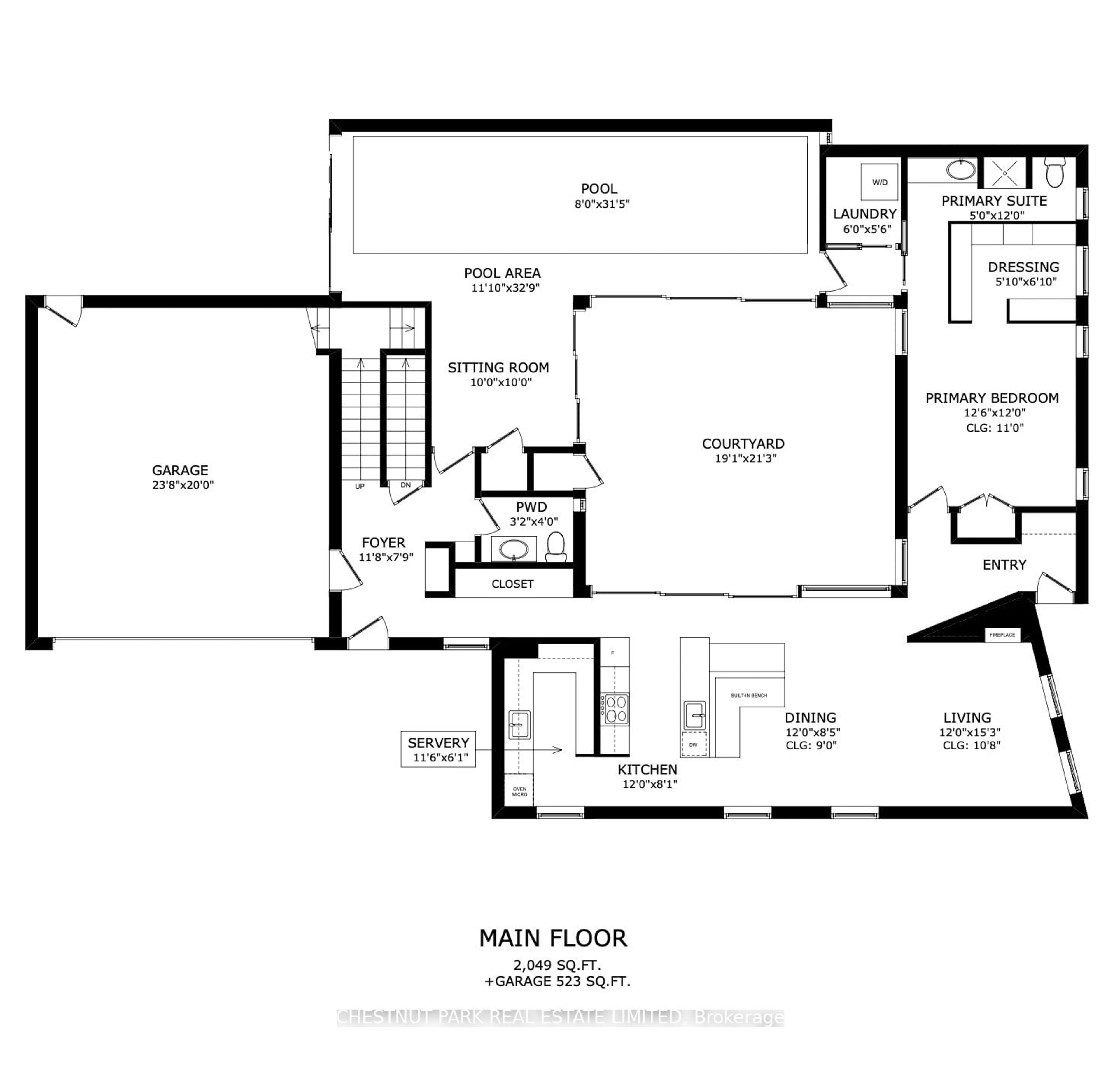 Floor plan for 1427 Birch Ave, Burlington Ontario L7S 1J4
