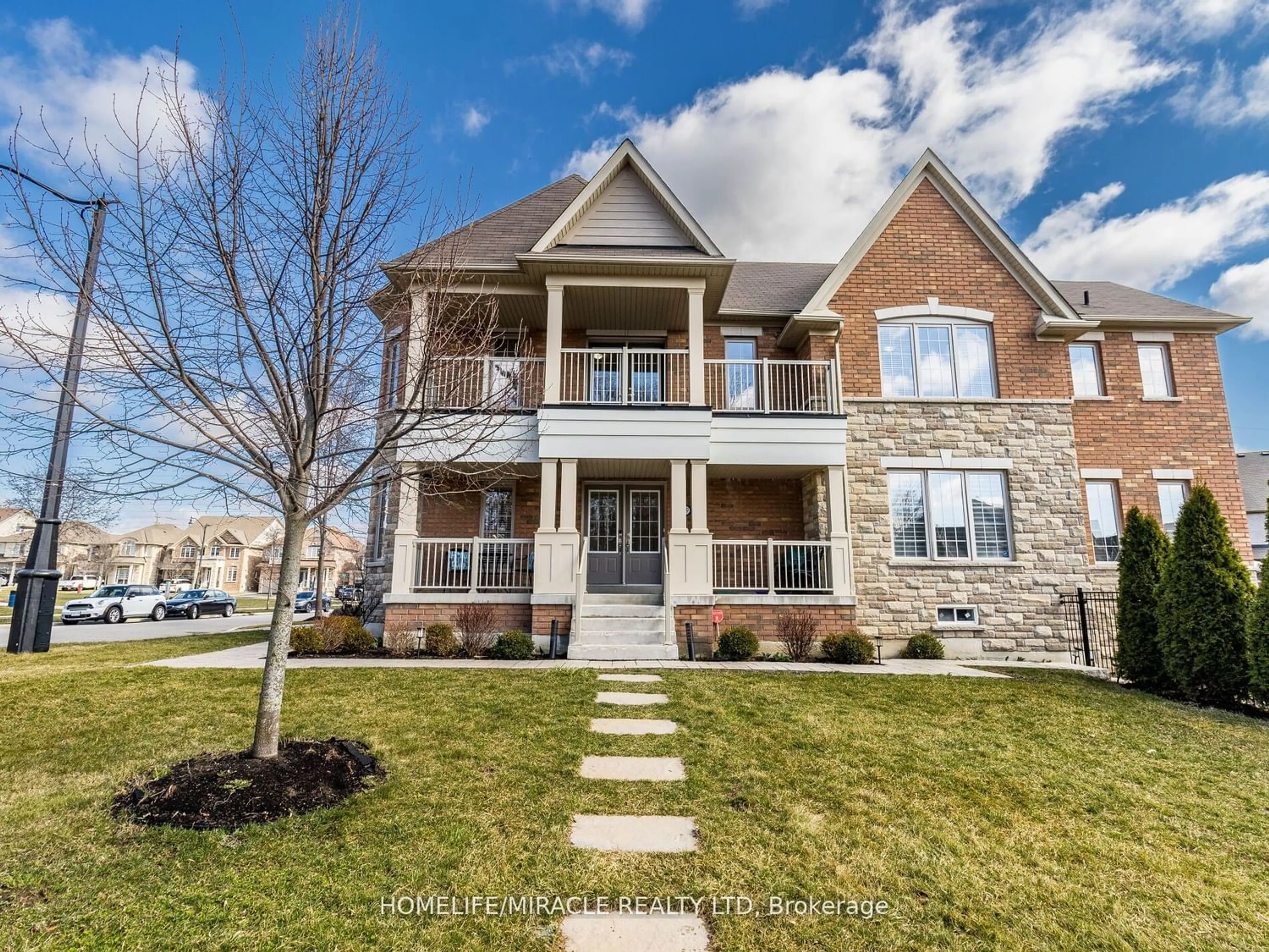 Home with brick exterior material for 129 Leadership Dr, Brampton Ontario L6Y 5T2