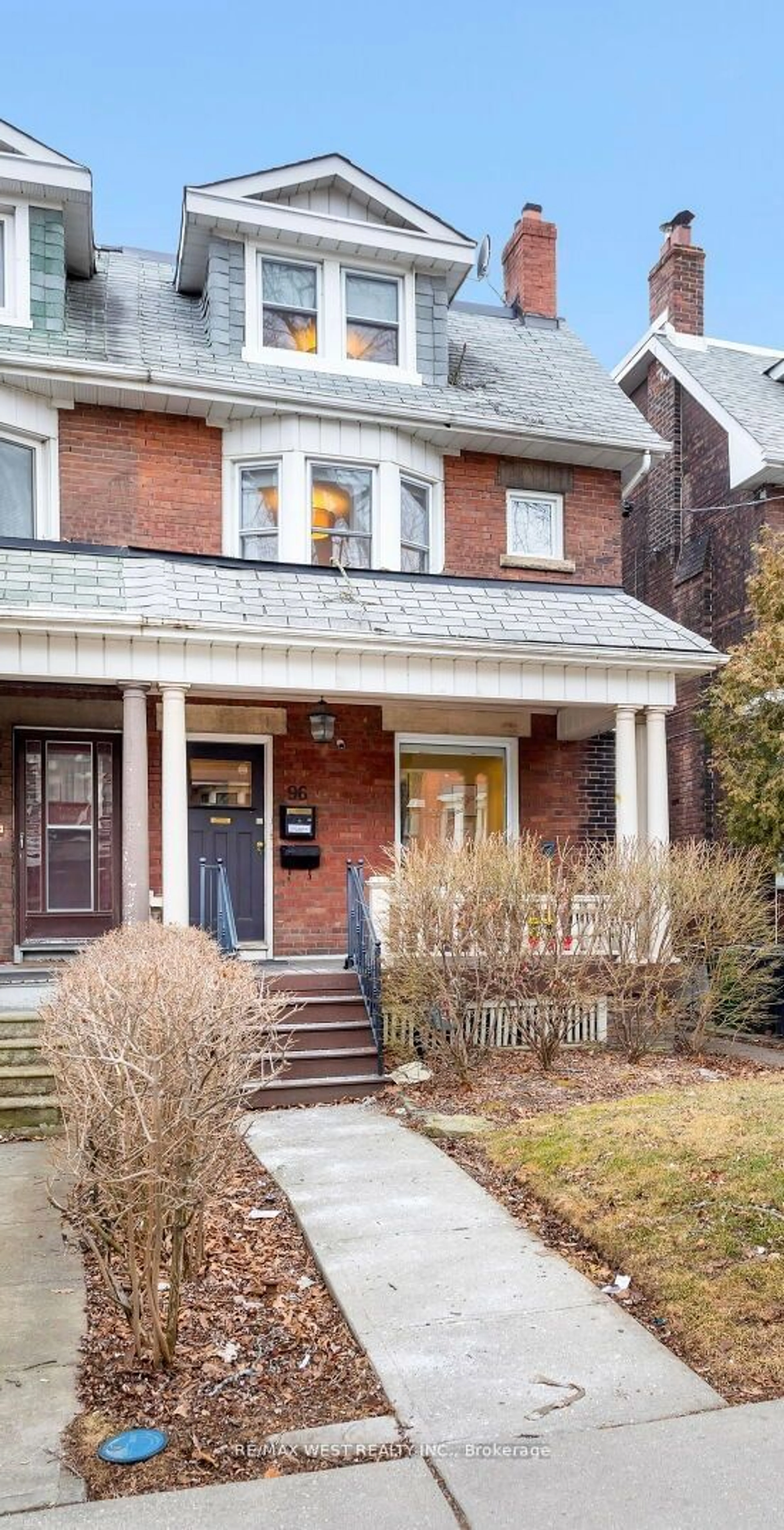 Home with brick exterior material for 96 Roncesvalles Ave, Toronto Ontario M6R 2K8