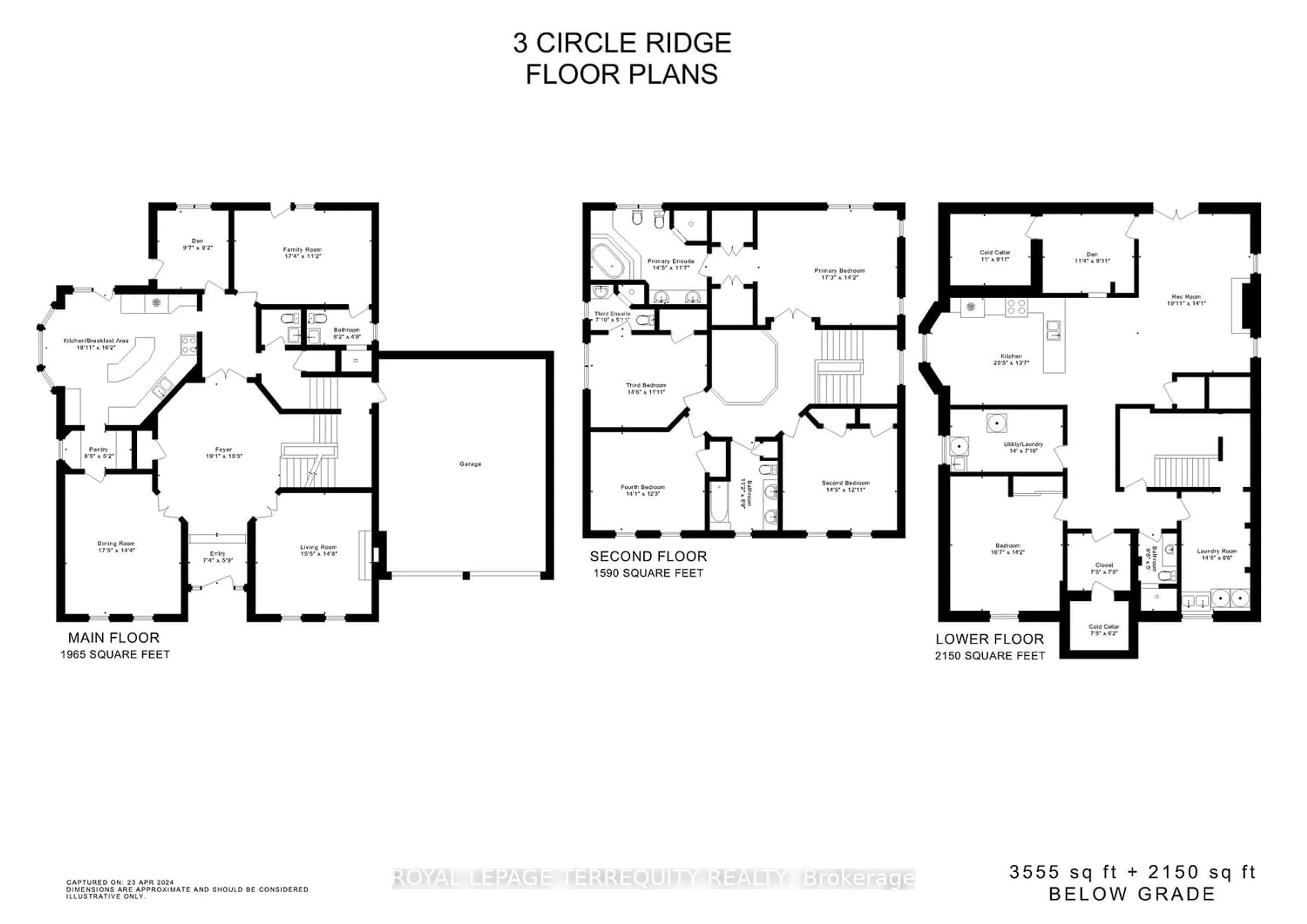 Floor plan for 3 Circle Rdge, Toronto Ontario M6L 2H7