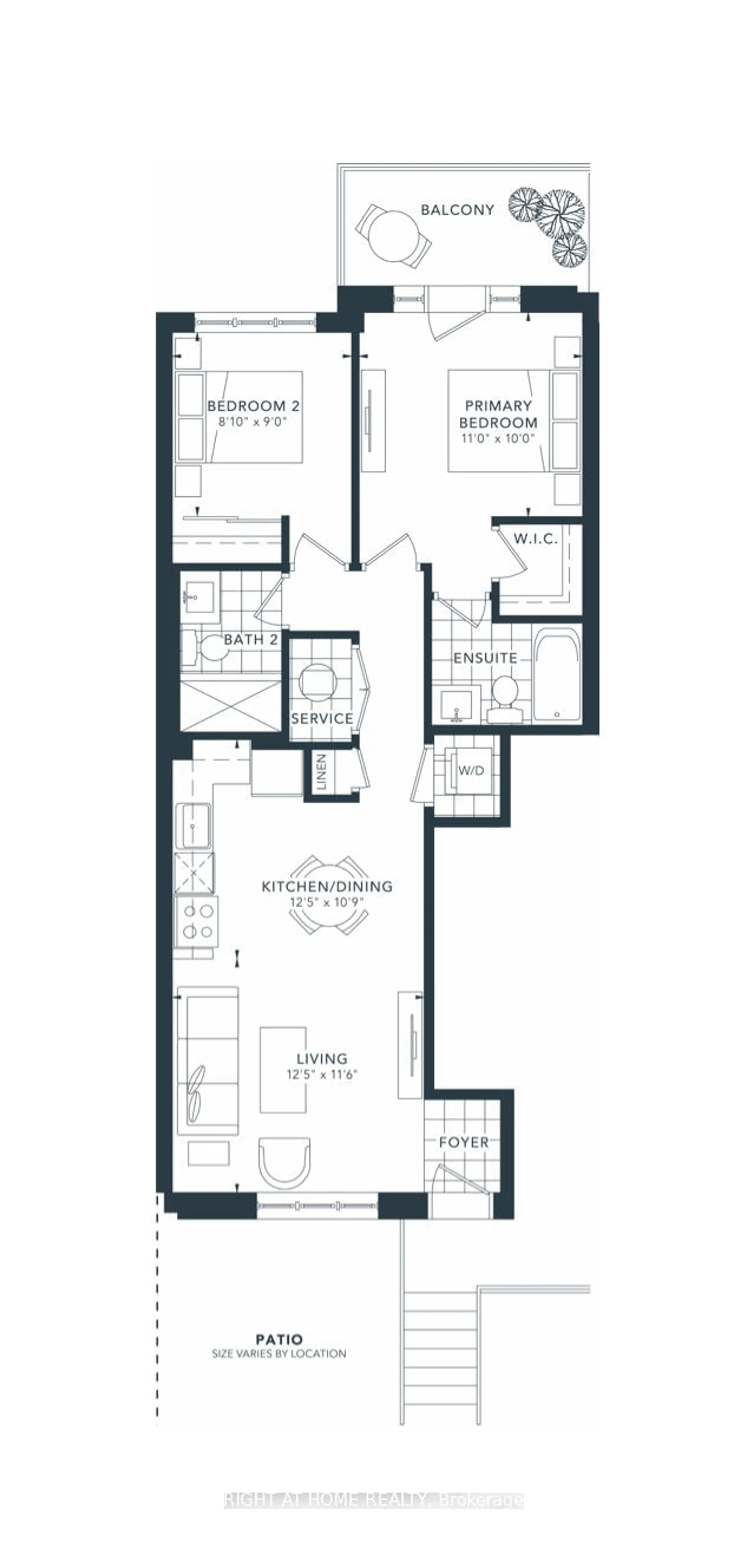 Floor plan for 4005 Hickory Dr #62, Mississauga Ontario L1W 1L1