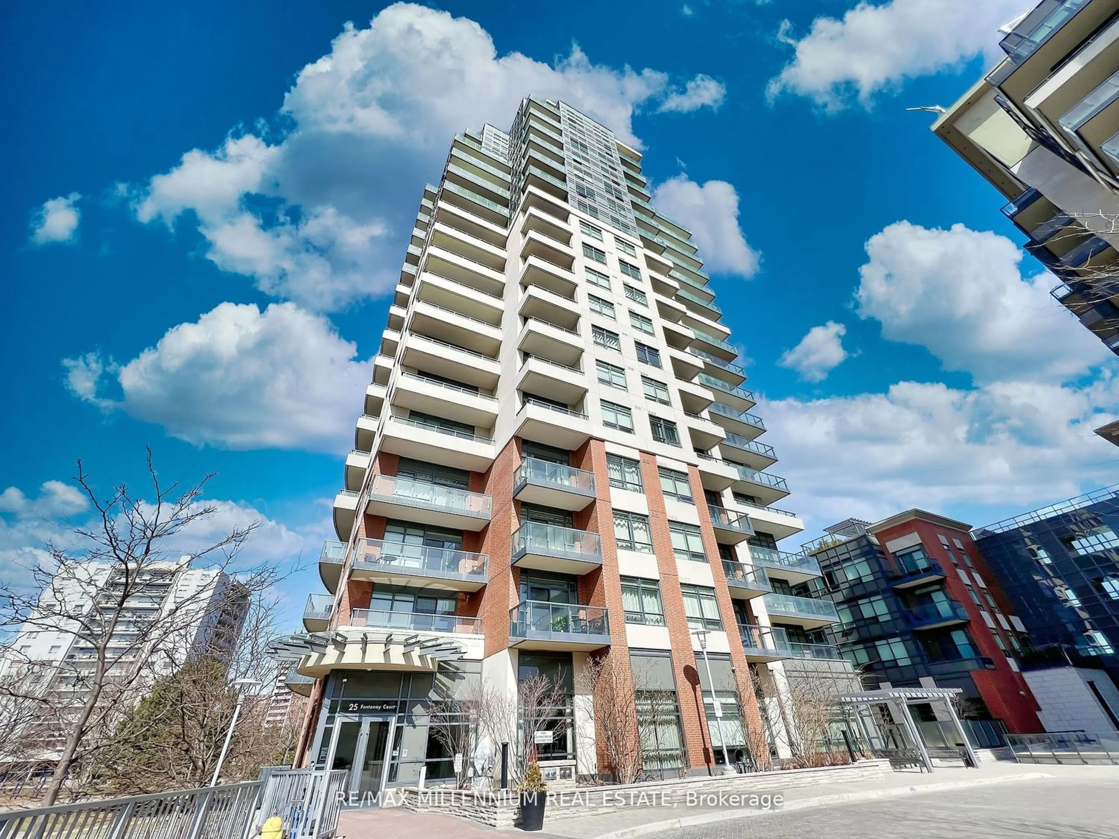 A pic from exterior of the house or condo for 25 Fontenay Crt #1904, Toronto Ontario M9A 0C4