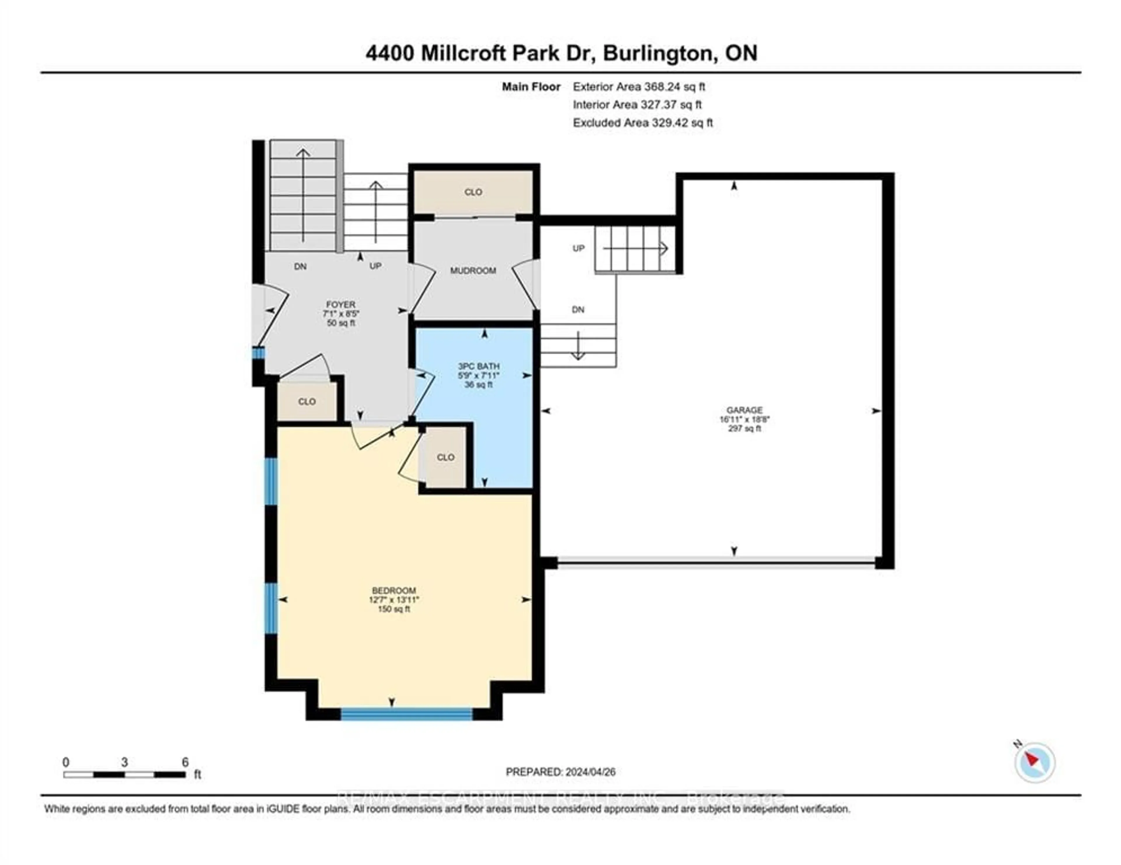 Floor plan for 4400 Millcroft Park Dr #34, Burlington Ontario L7M 5B5