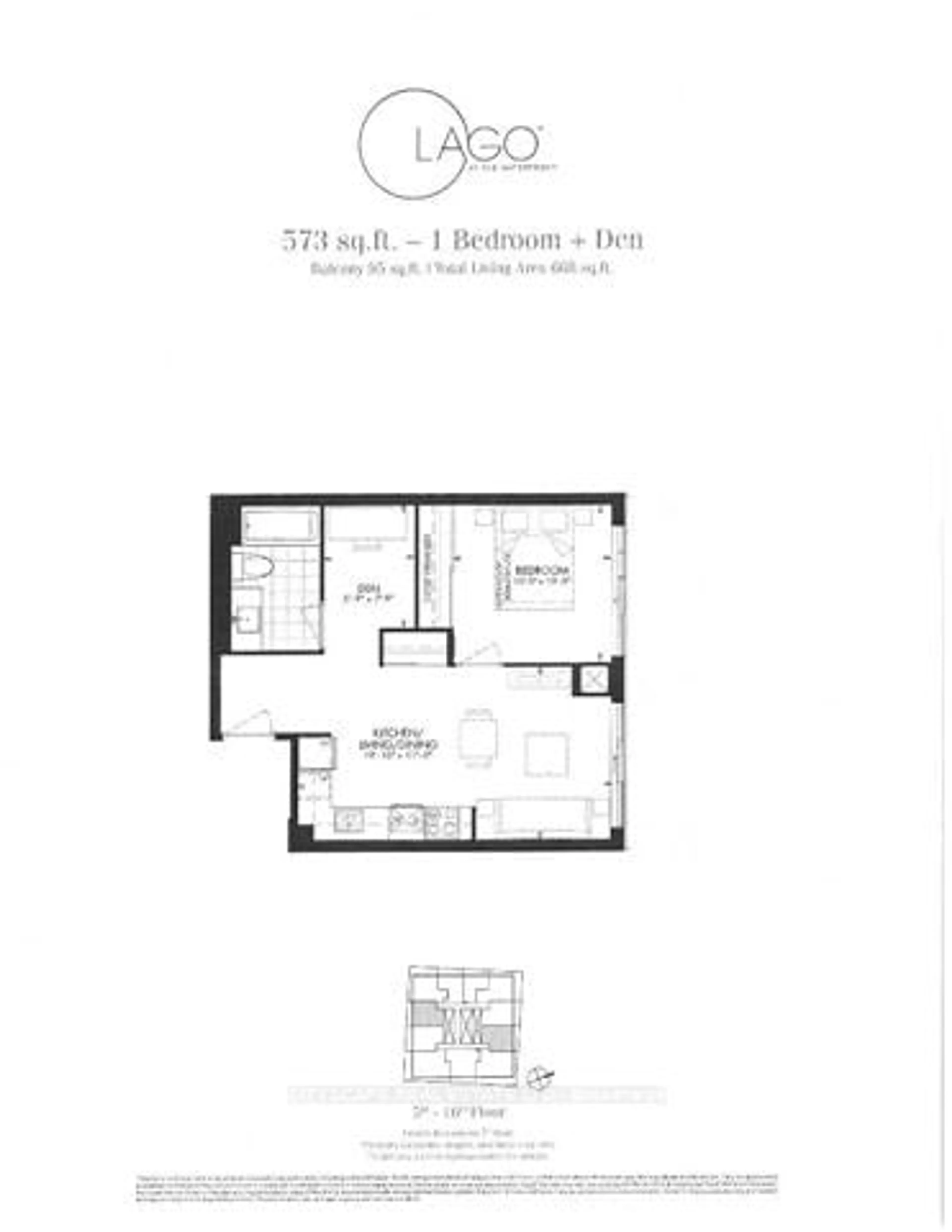 Floor plan for 56 Annie Craig Dr #506, Toronto Ontario M8V 0C8