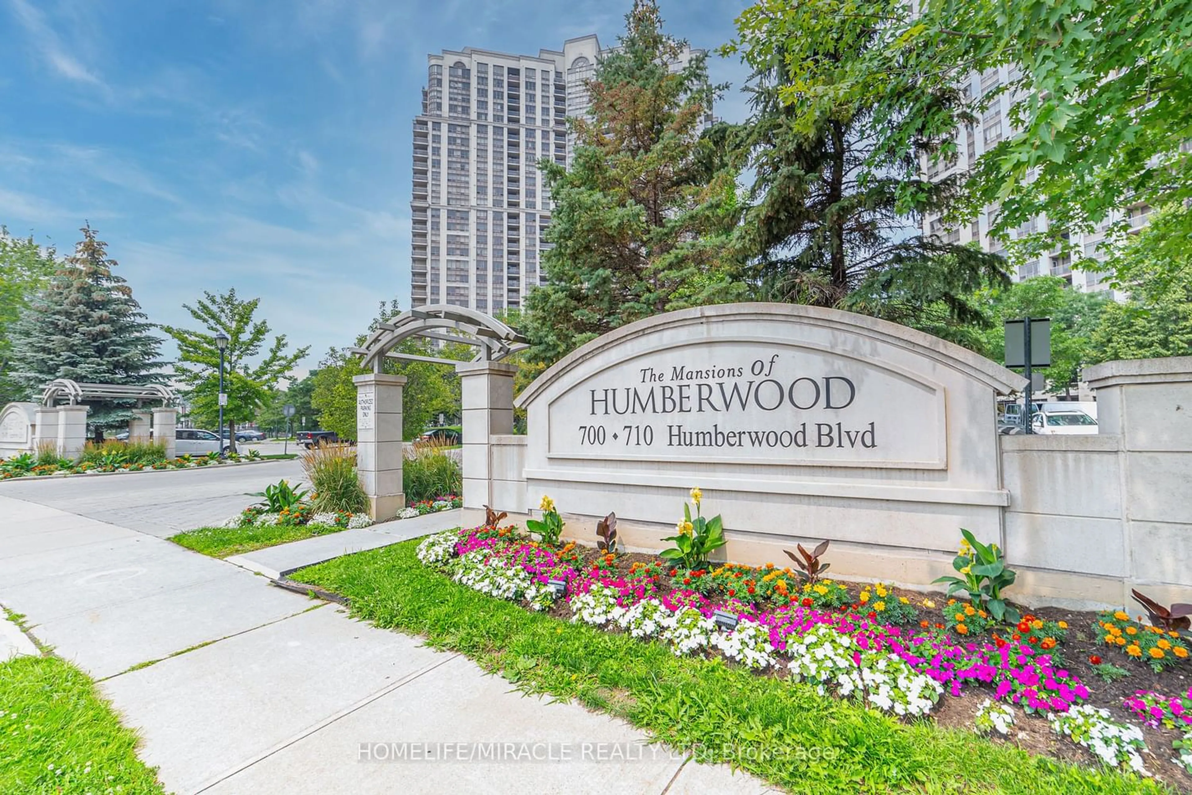 A pic from exterior of the house or condo for 710 Humberwood Blvd #1715, Toronto Ontario M9W 7J5