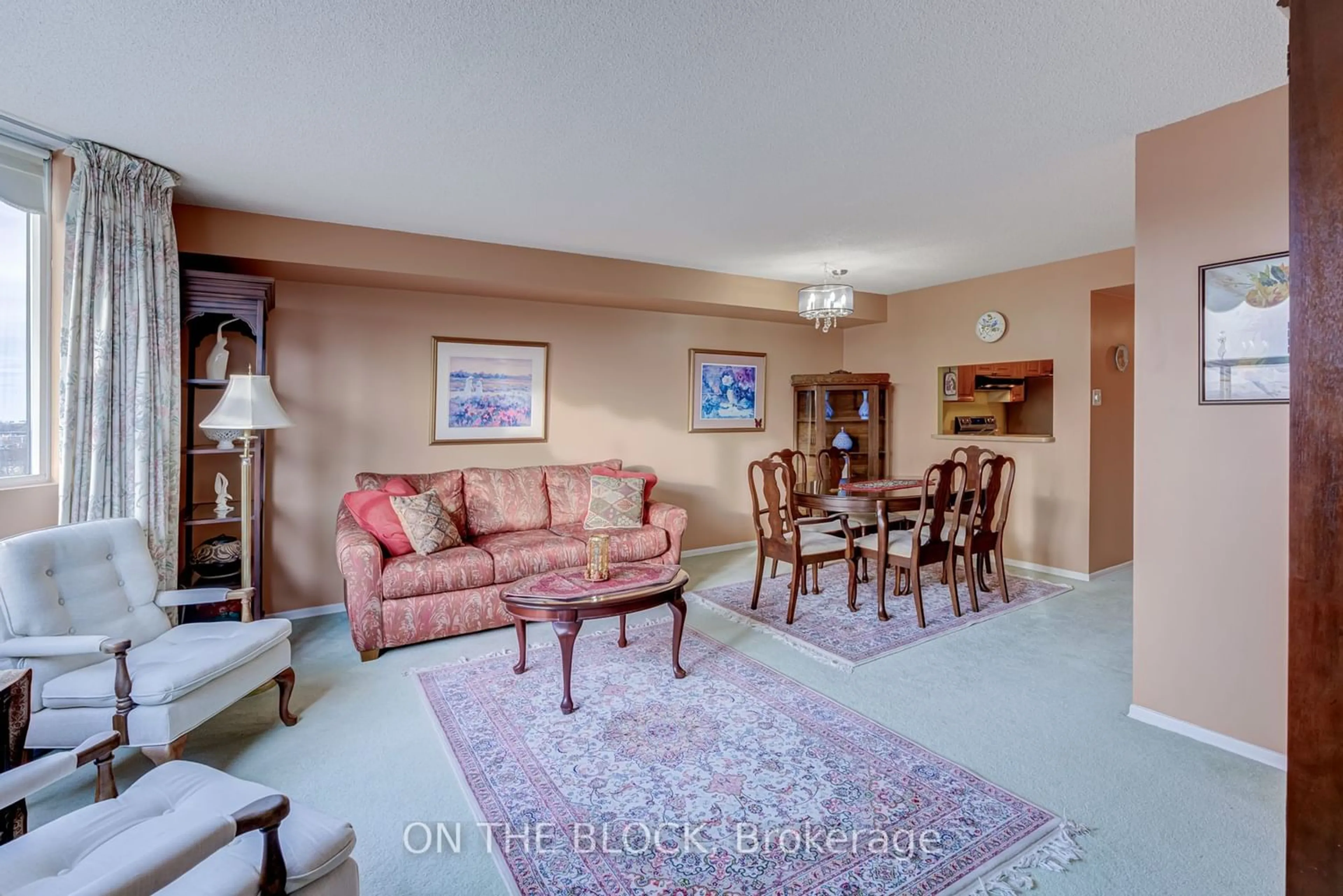 Living room for 3845 Lake Shore Blvd #1401, Toronto Ontario M8W 4Y3