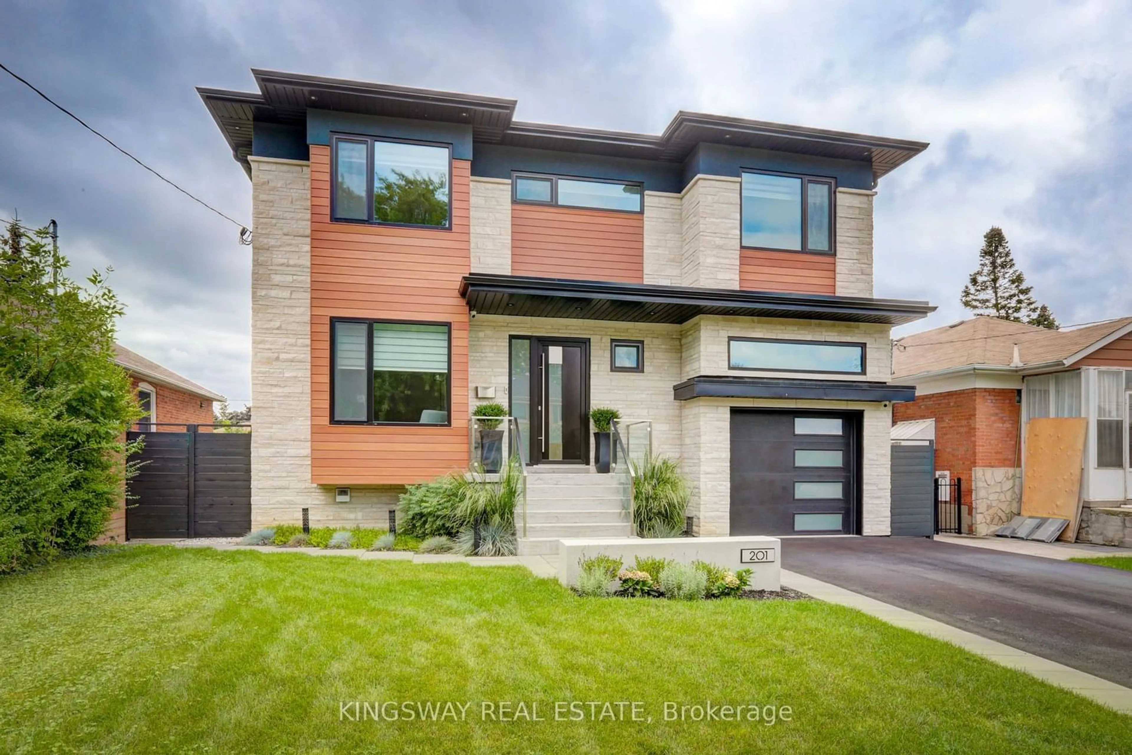 Home with brick exterior material for 201 Van Dusen Blvd, Toronto Ontario M8Z 3H7