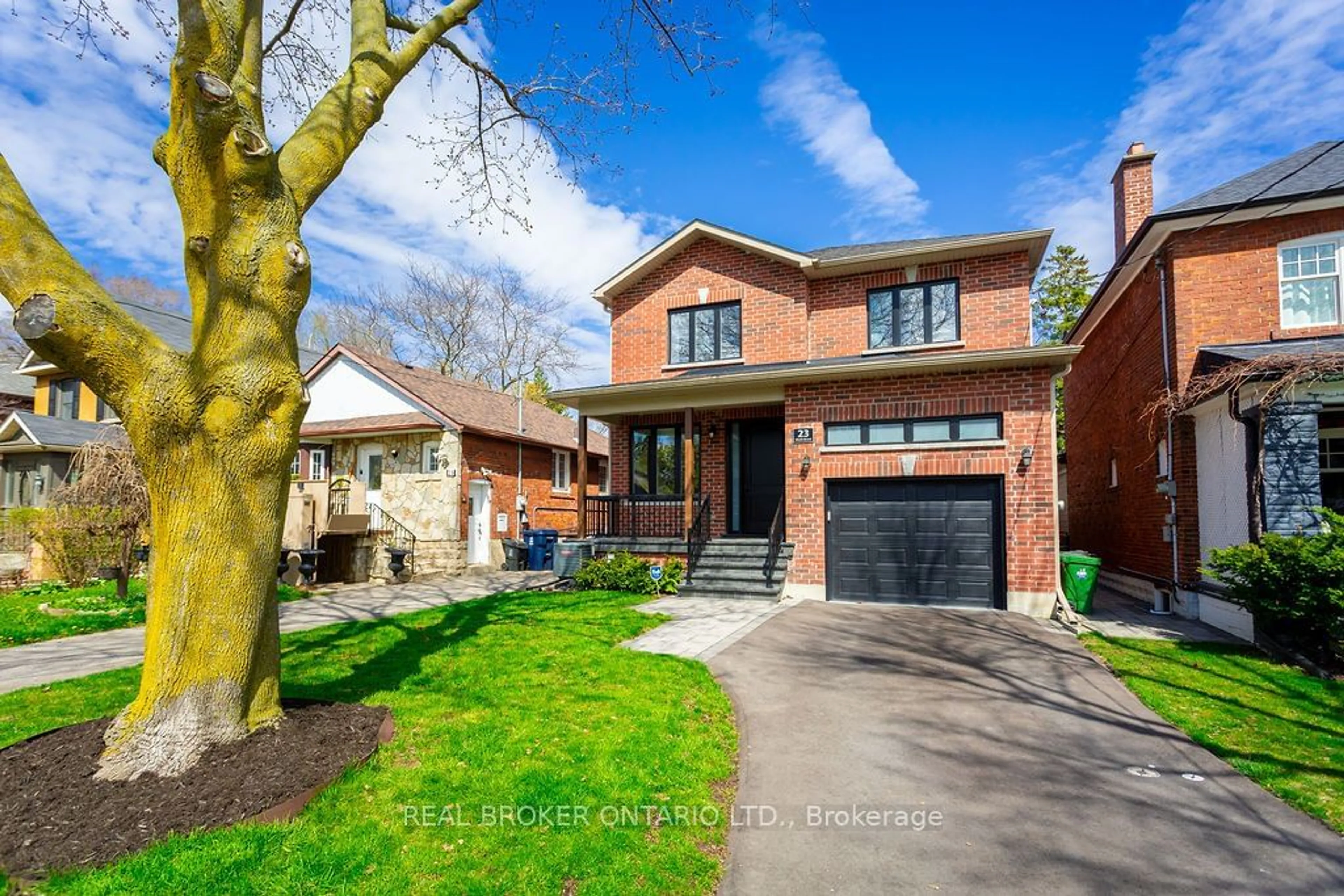 Home with brick exterior material for 23 Ninth St, Toronto Ontario M8V 3E2