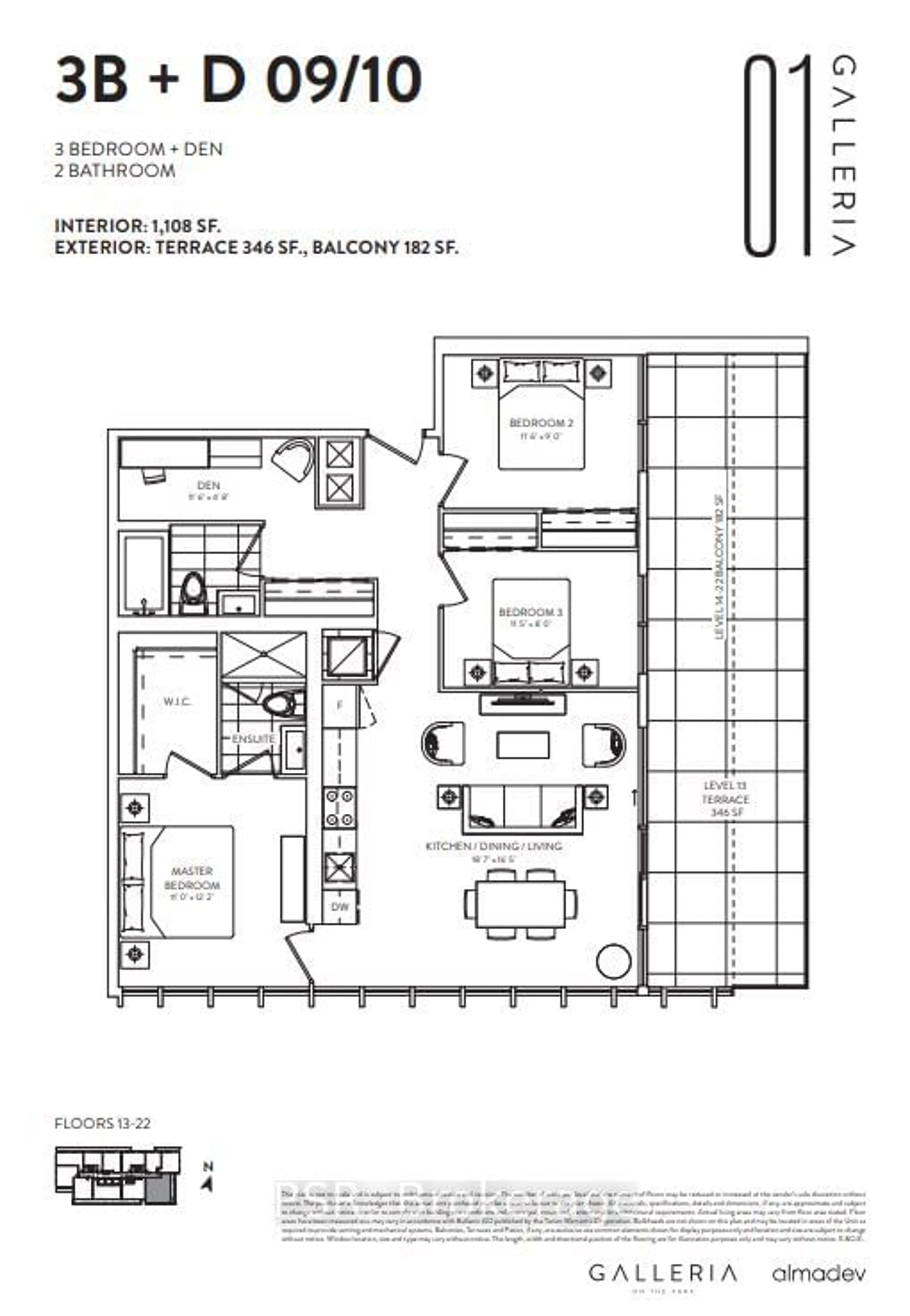 Floor plan for 1245 Dupont St #1710, Toronto Ontario M6H 2A6