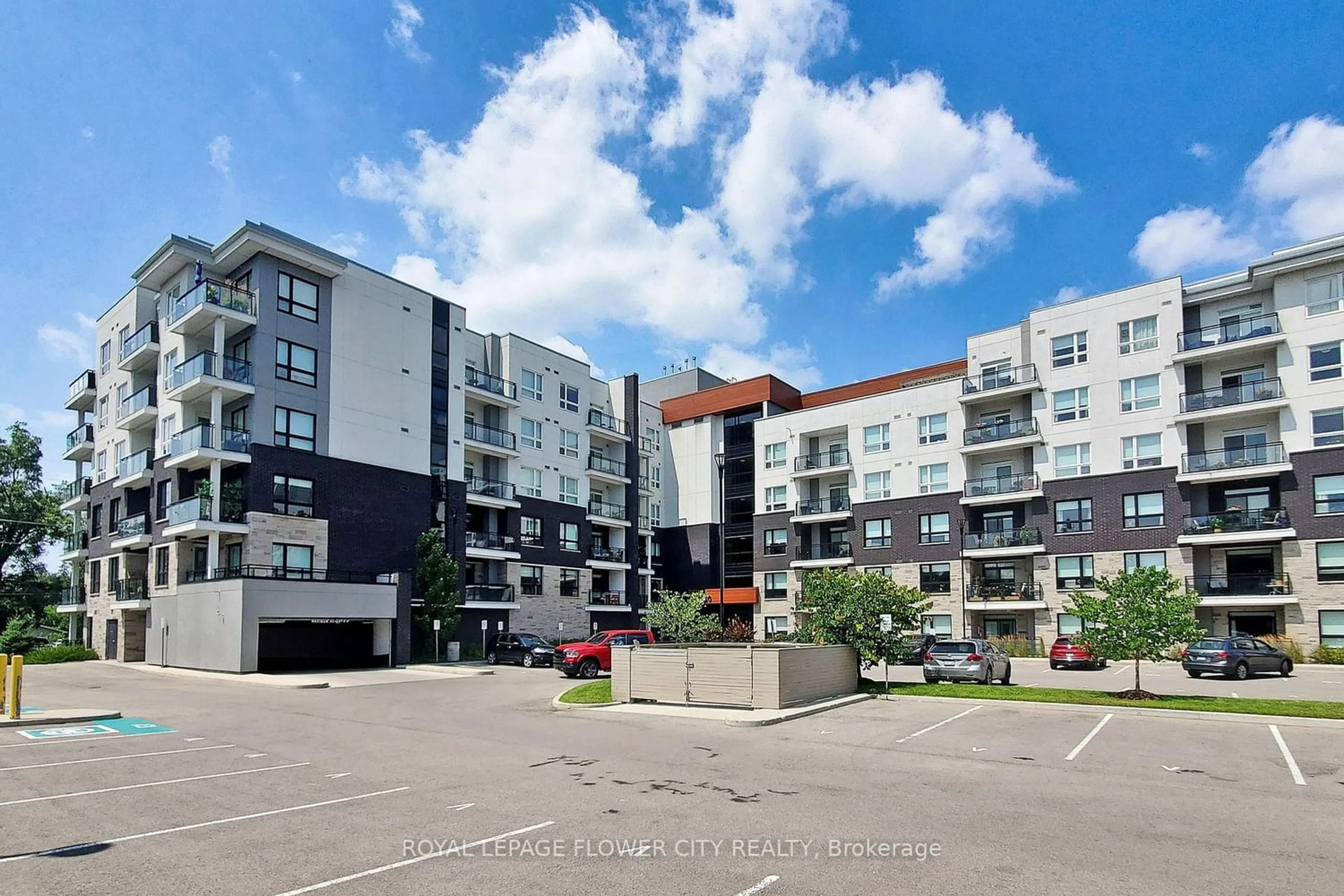 A pic from exterior of the house or condo for 320 Plains Rd #106, Burlington Ontario L7T 0C1