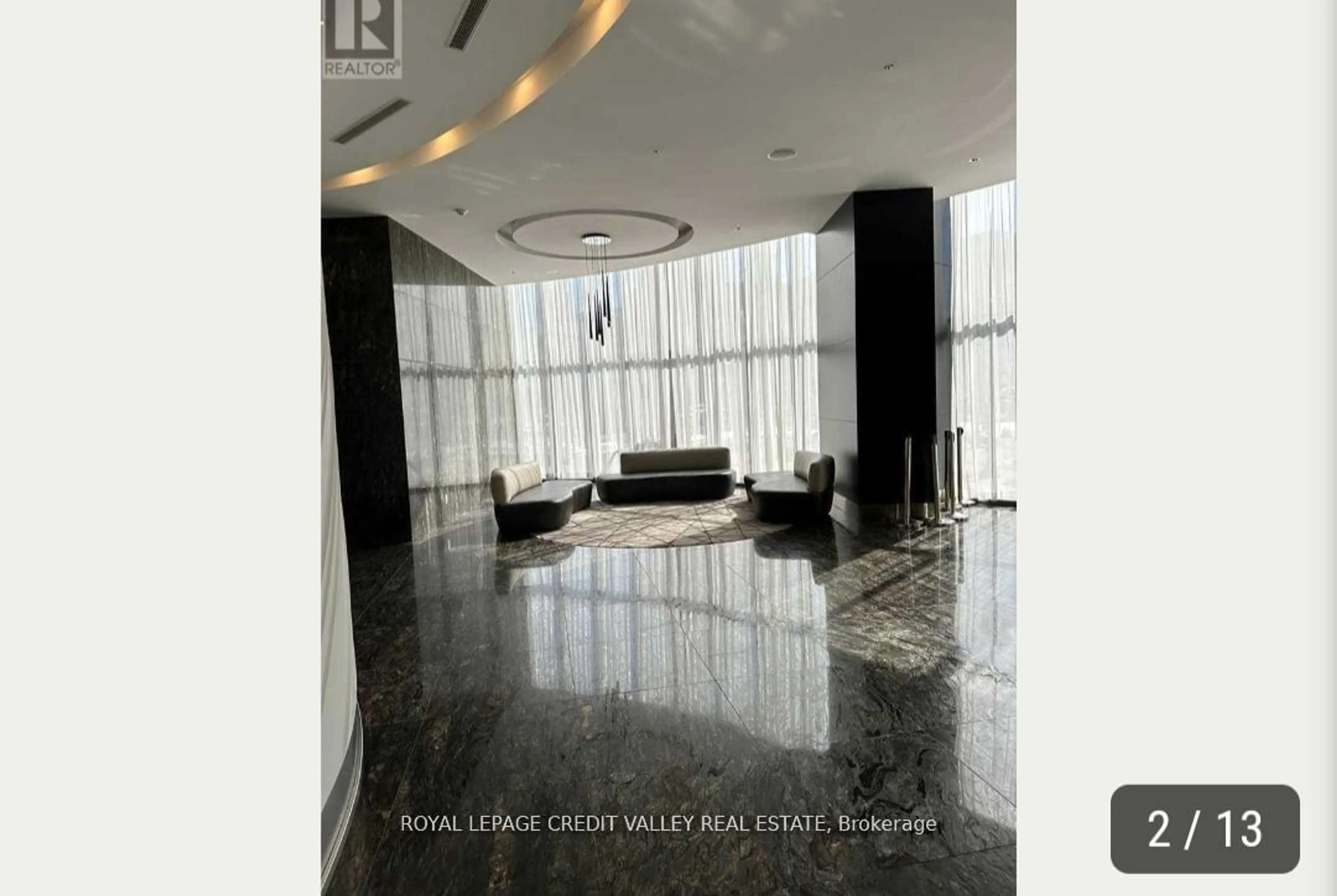 Indoor lobby for 60 Absolute Ave #207, Mississauga Ontario L4Z 0A9