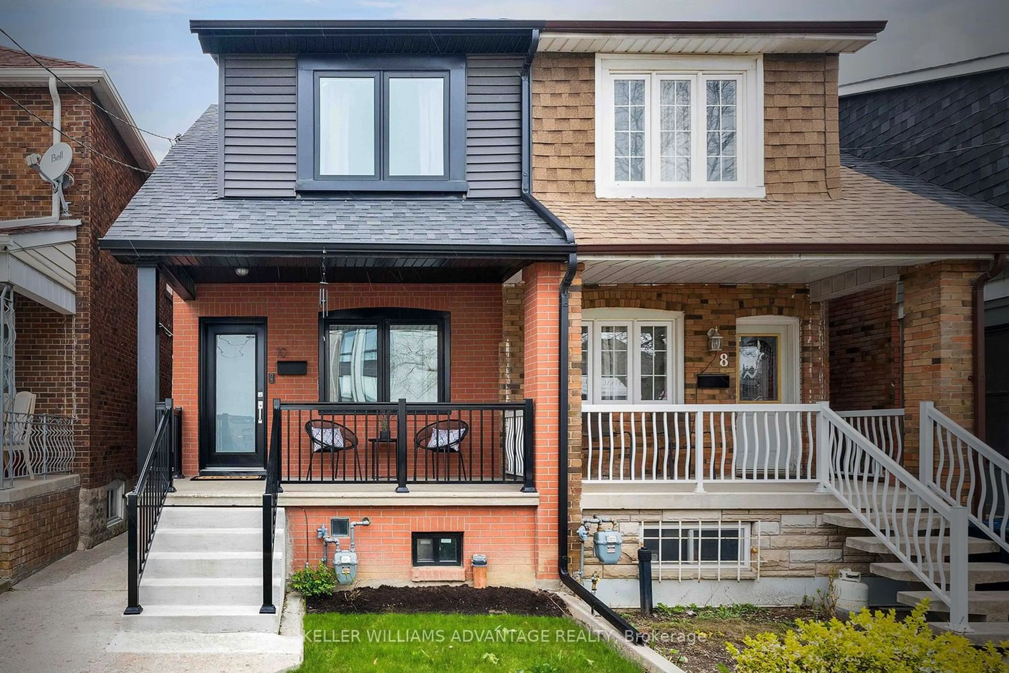 Home with brick exterior material for 10 Innes Ave, Toronto Ontario M6E 1M8