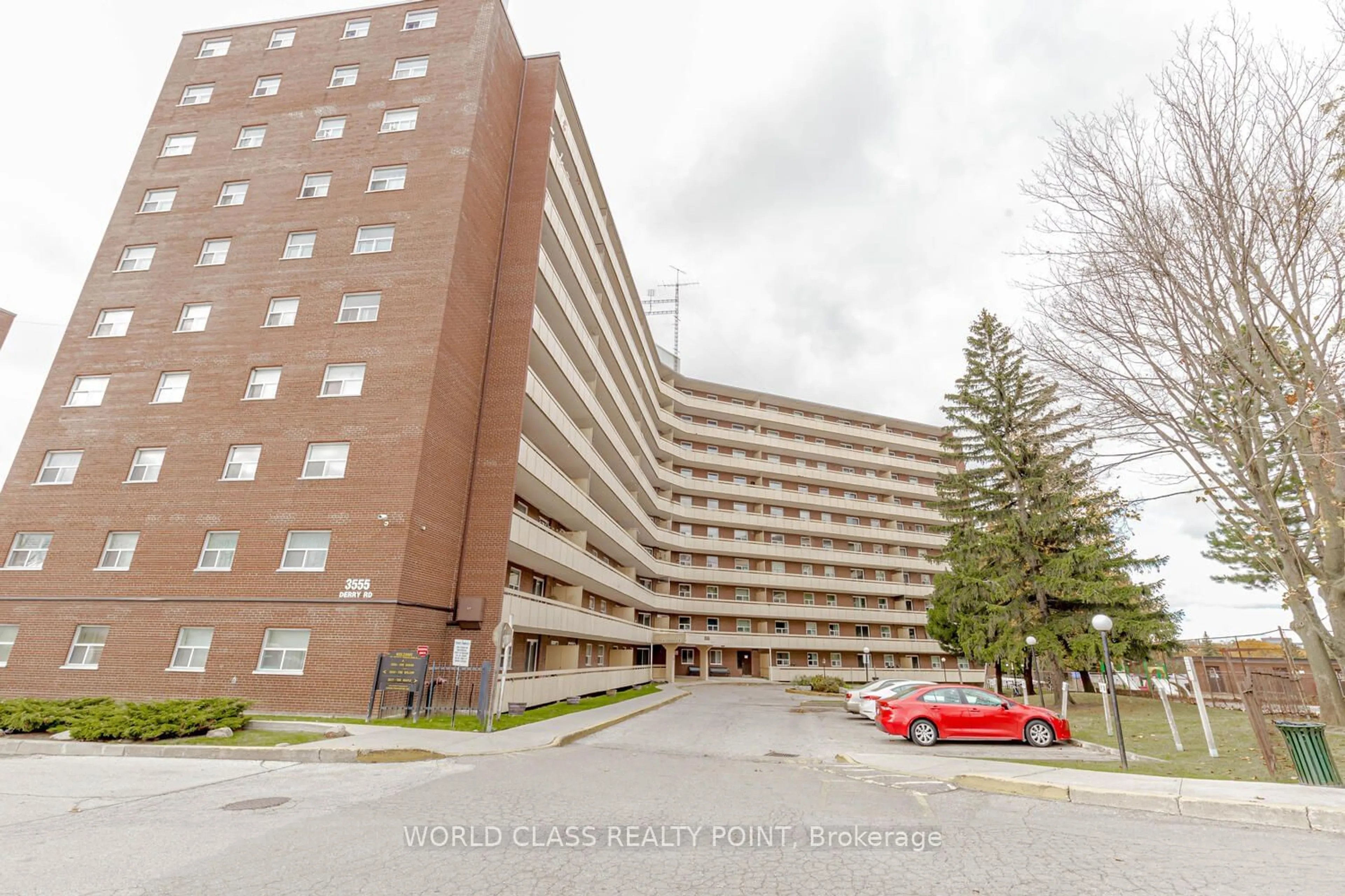 A pic from exterior of the house or condo for 3555 Derry Rd #104, Mississauga Ontario L4T 1B2