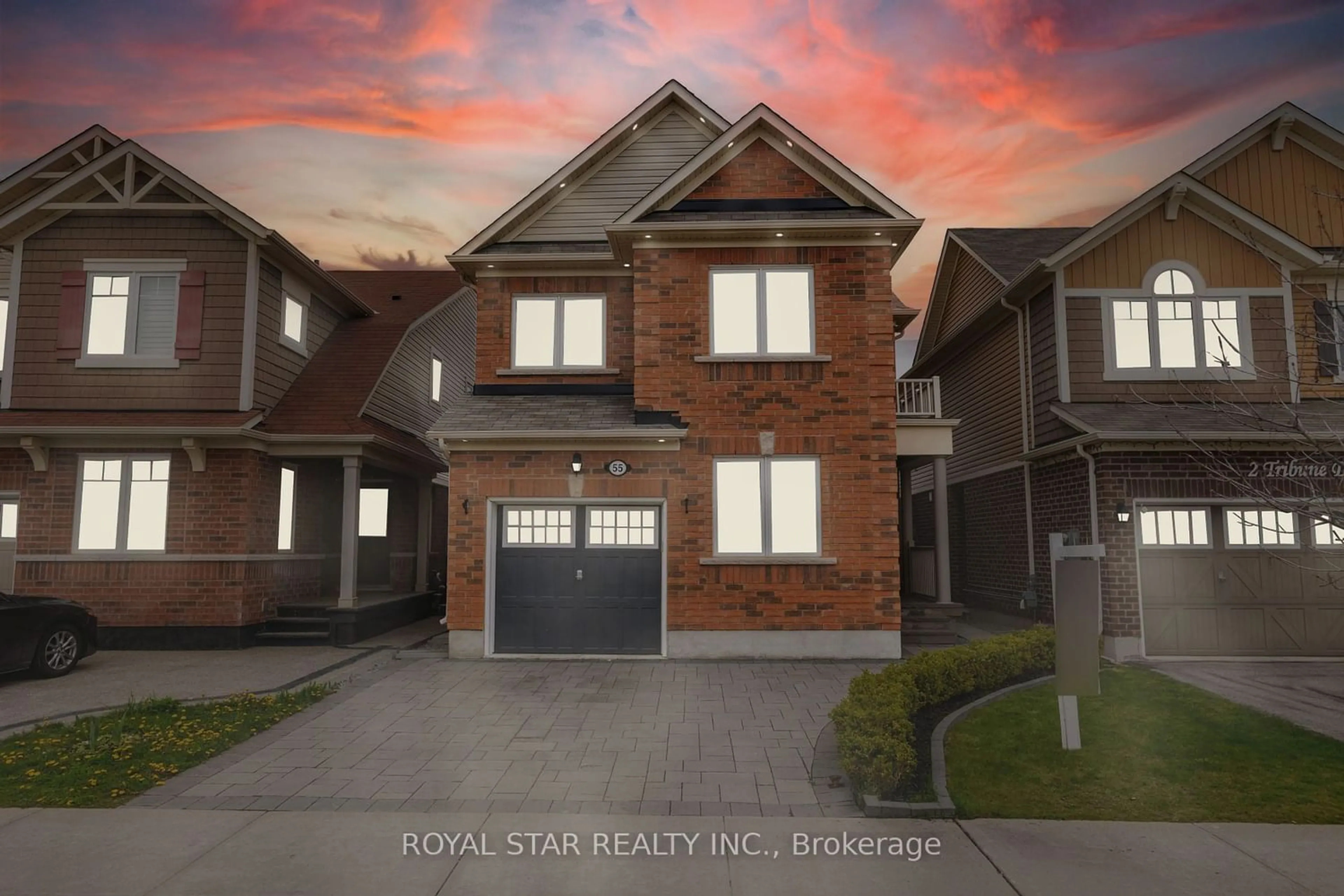 Frontside or backside of a home for 55 Robert Parkinson Dr, Brampton Ontario L7A 0Y2