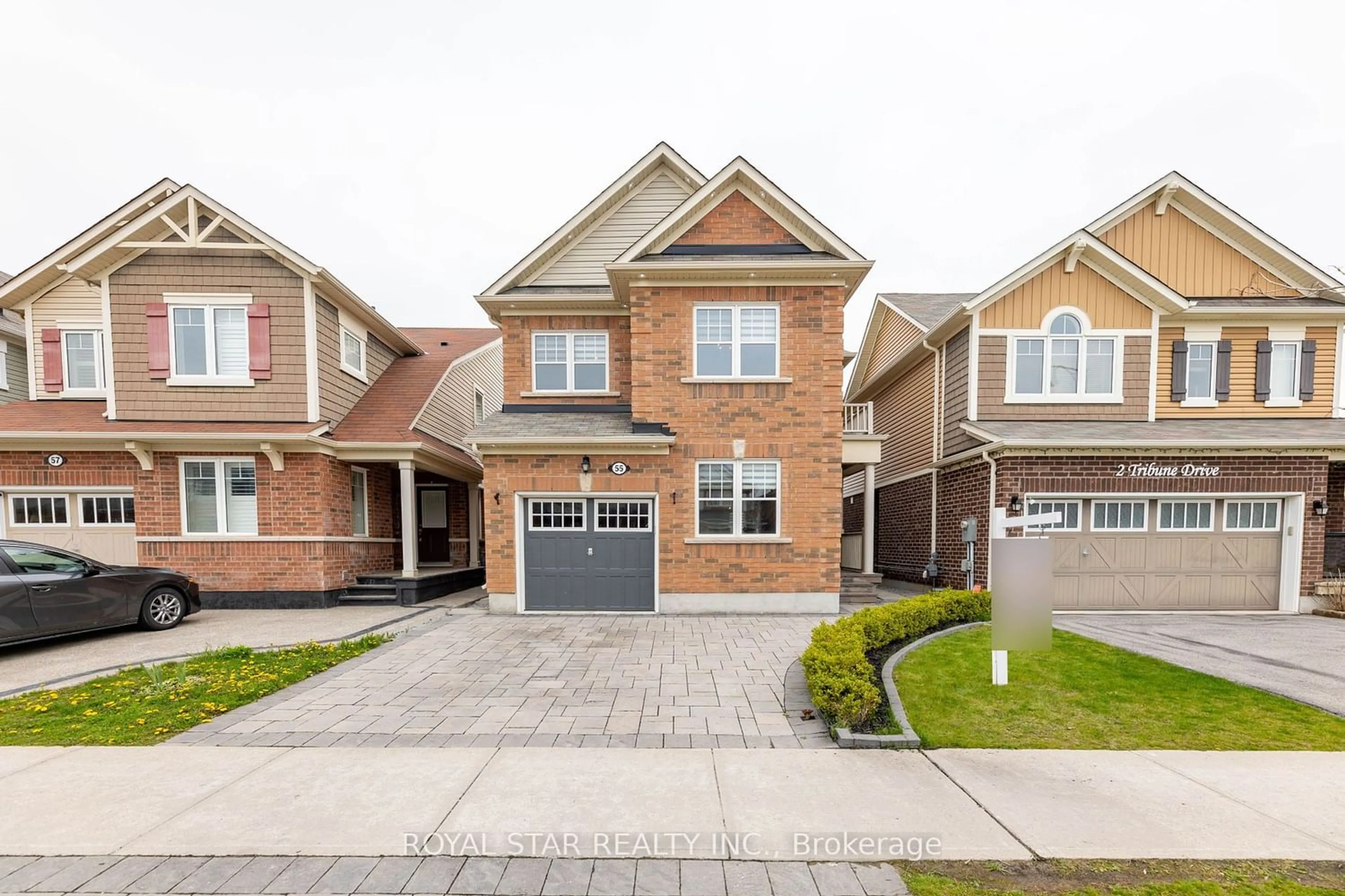 Home with brick exterior material for 55 Robert Parkinson Dr, Brampton Ontario L7A 0Y2