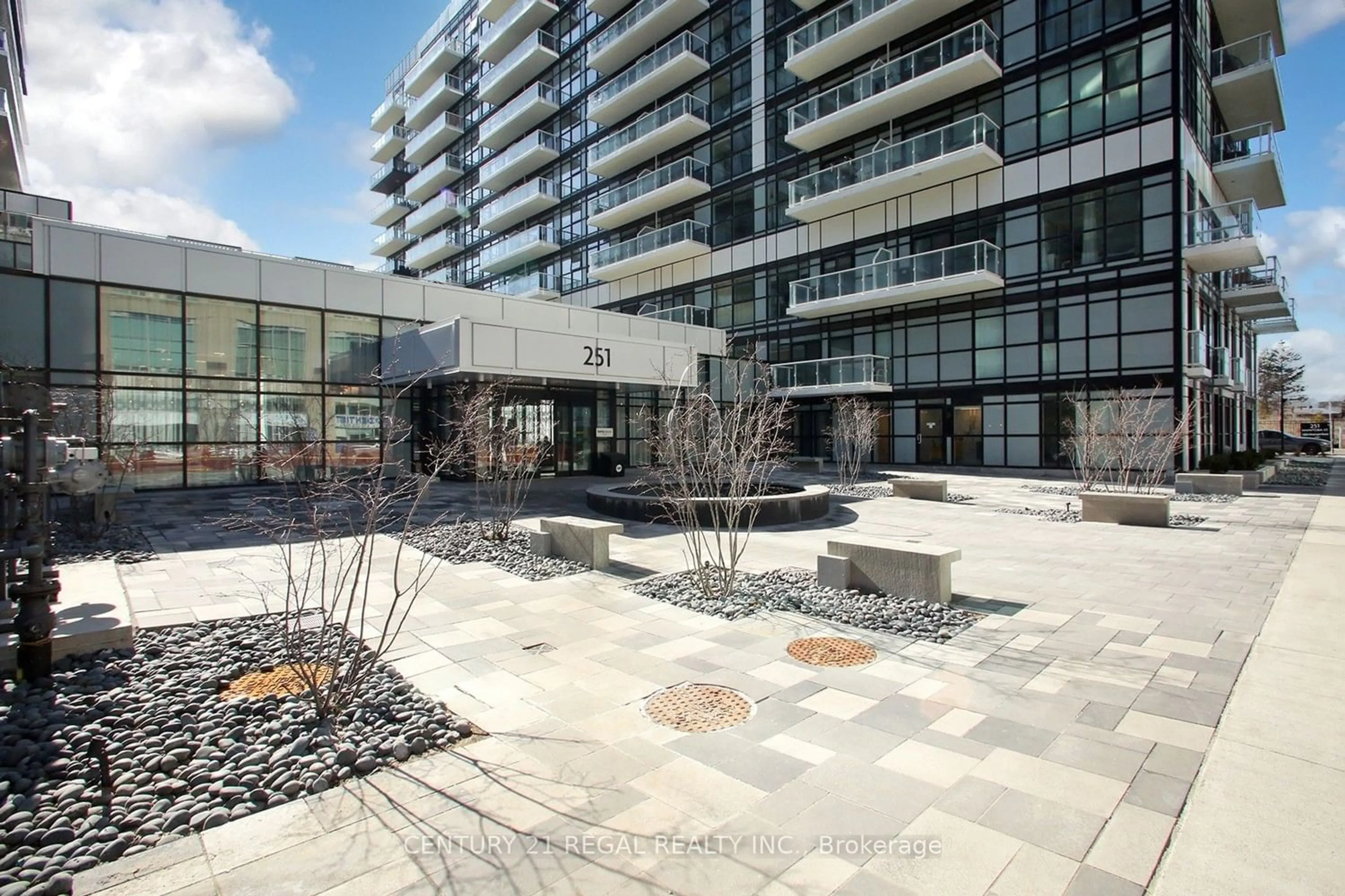 A pic from exterior of the house or condo for 251 Manitoba St #317, Toronto Ontario M8Y 0C7