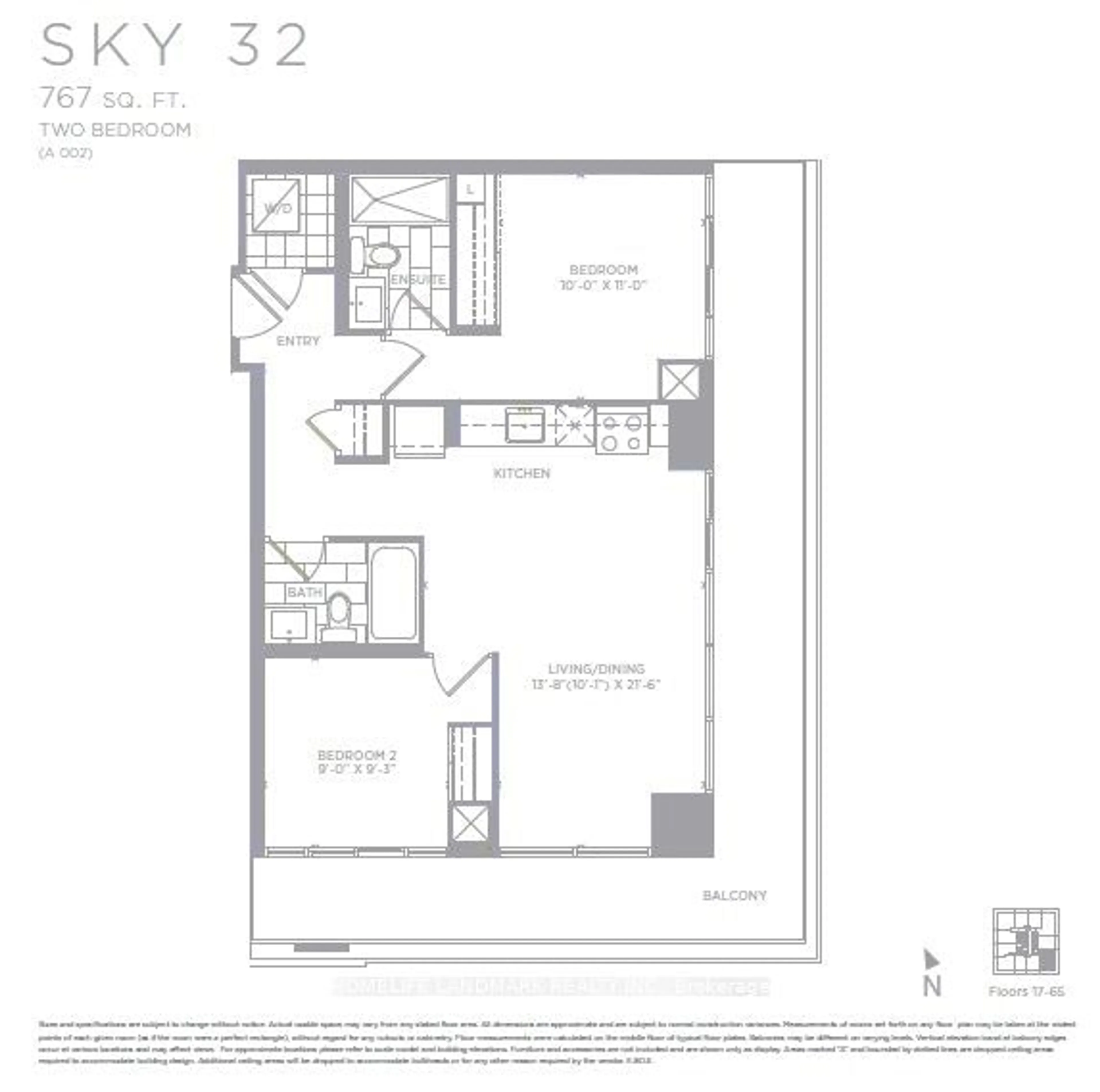 Floor plan for 30 Shore Breeze Dr #6107, Toronto Ontario M8V 0J1