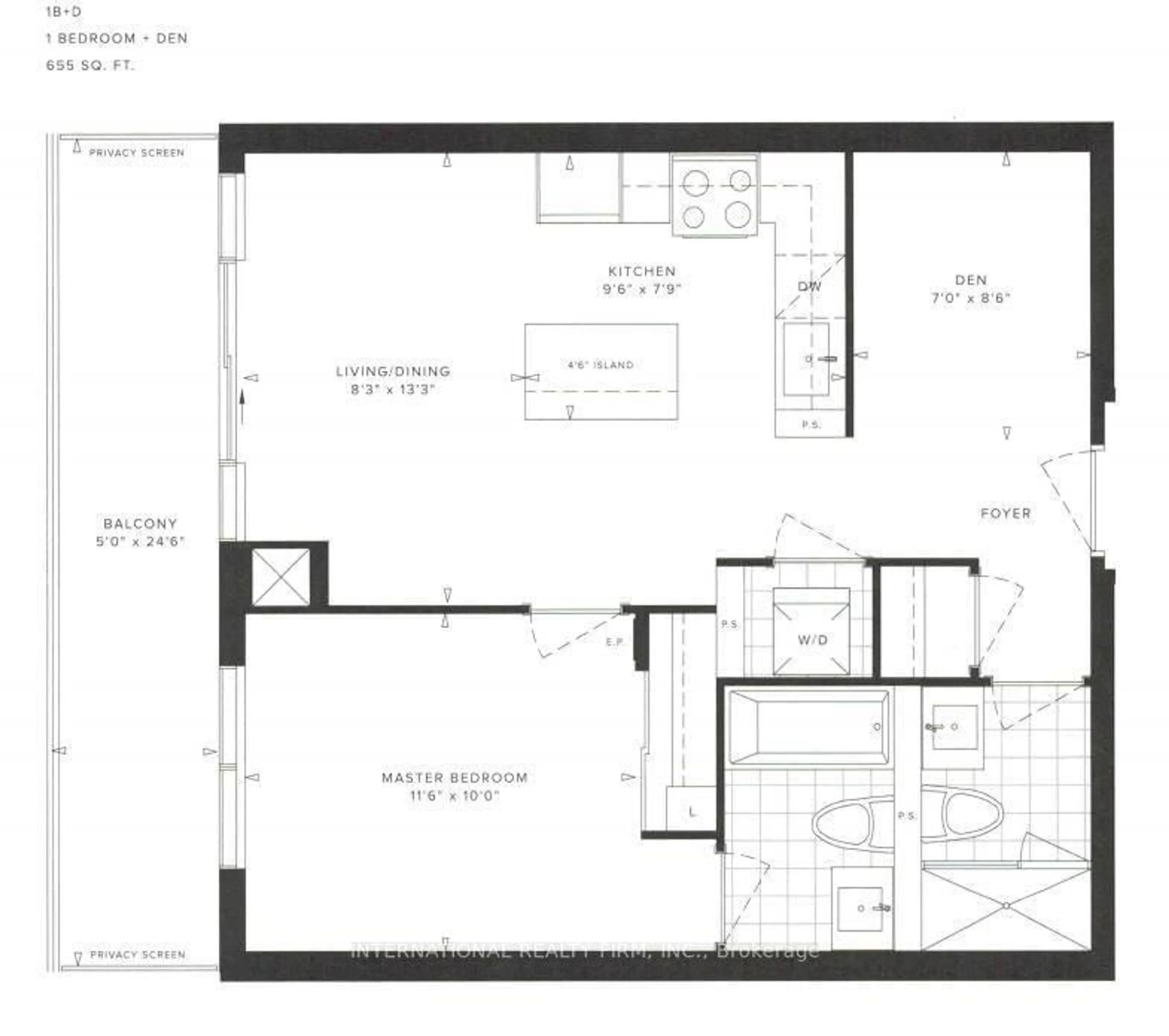 Floor plan for 4677 Glen Erin Dr #1608, Mississauga Ontario L5M 2E3