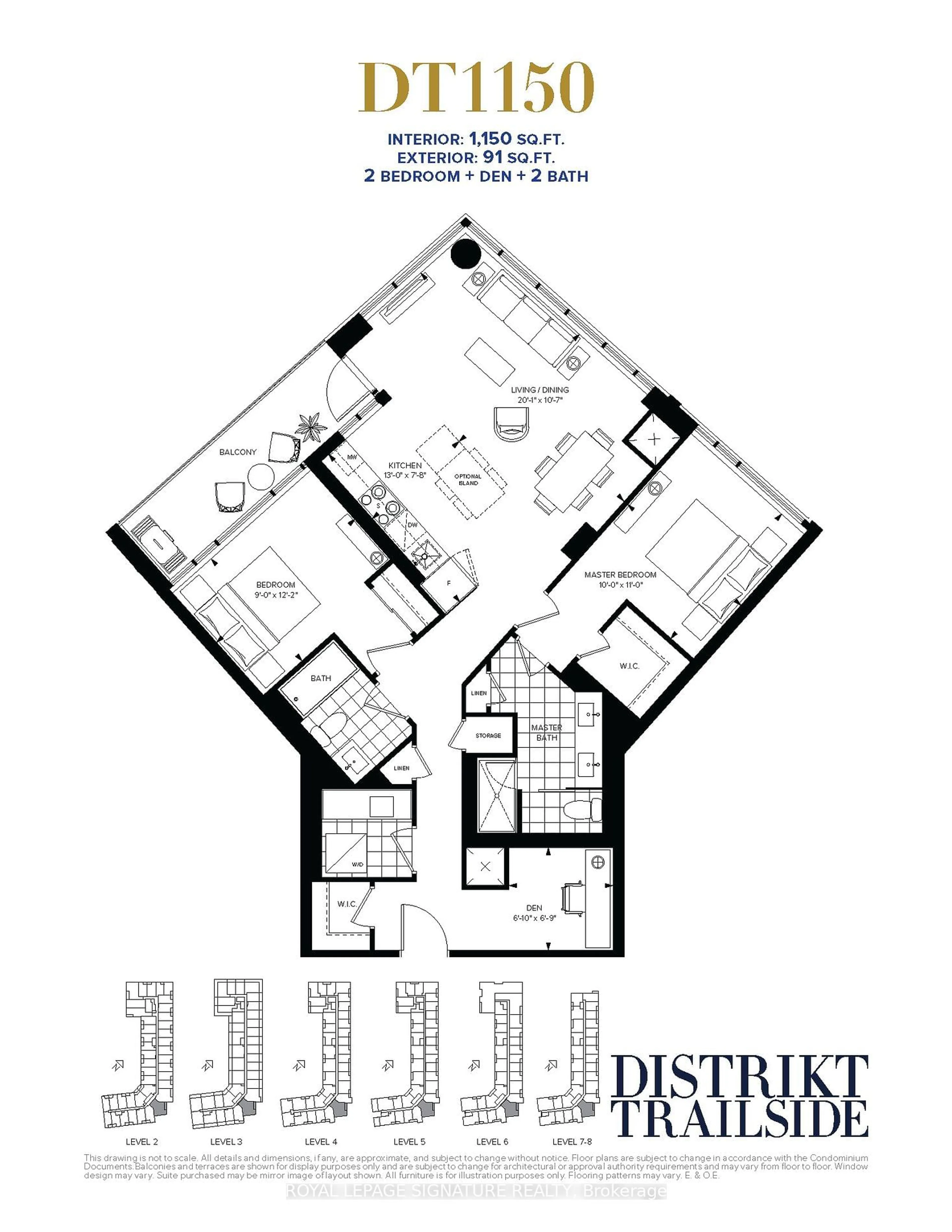 Floor plan for 405 Dundas St #426, Oakville Ontario L6M 4P9