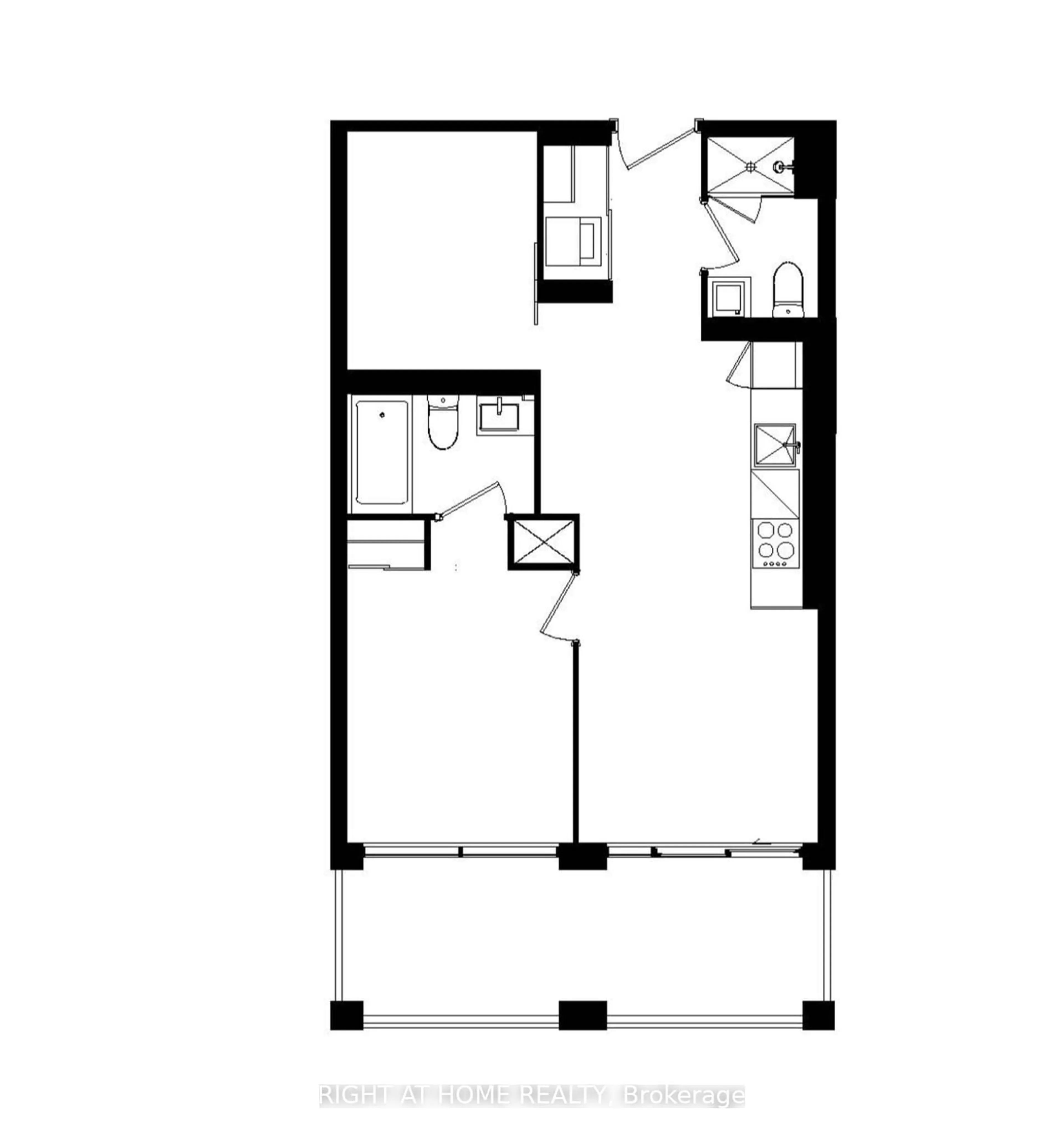Floor plan for 1100 Sheppard Ave #717, Toronto Ontario M3J 0H1