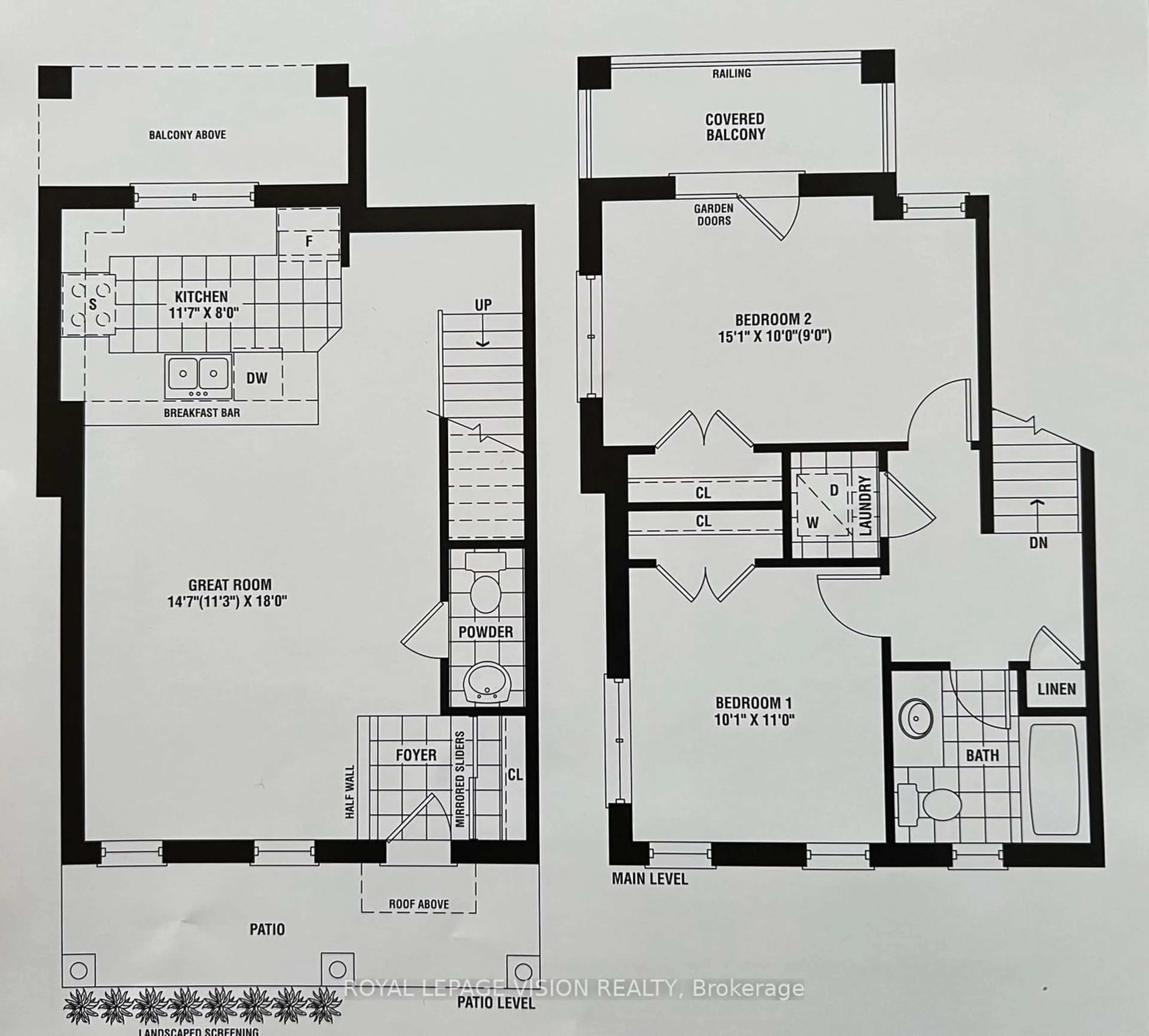Floor plan for 2476 Post Rd #18, Oakville Ontario L6H 0K1
