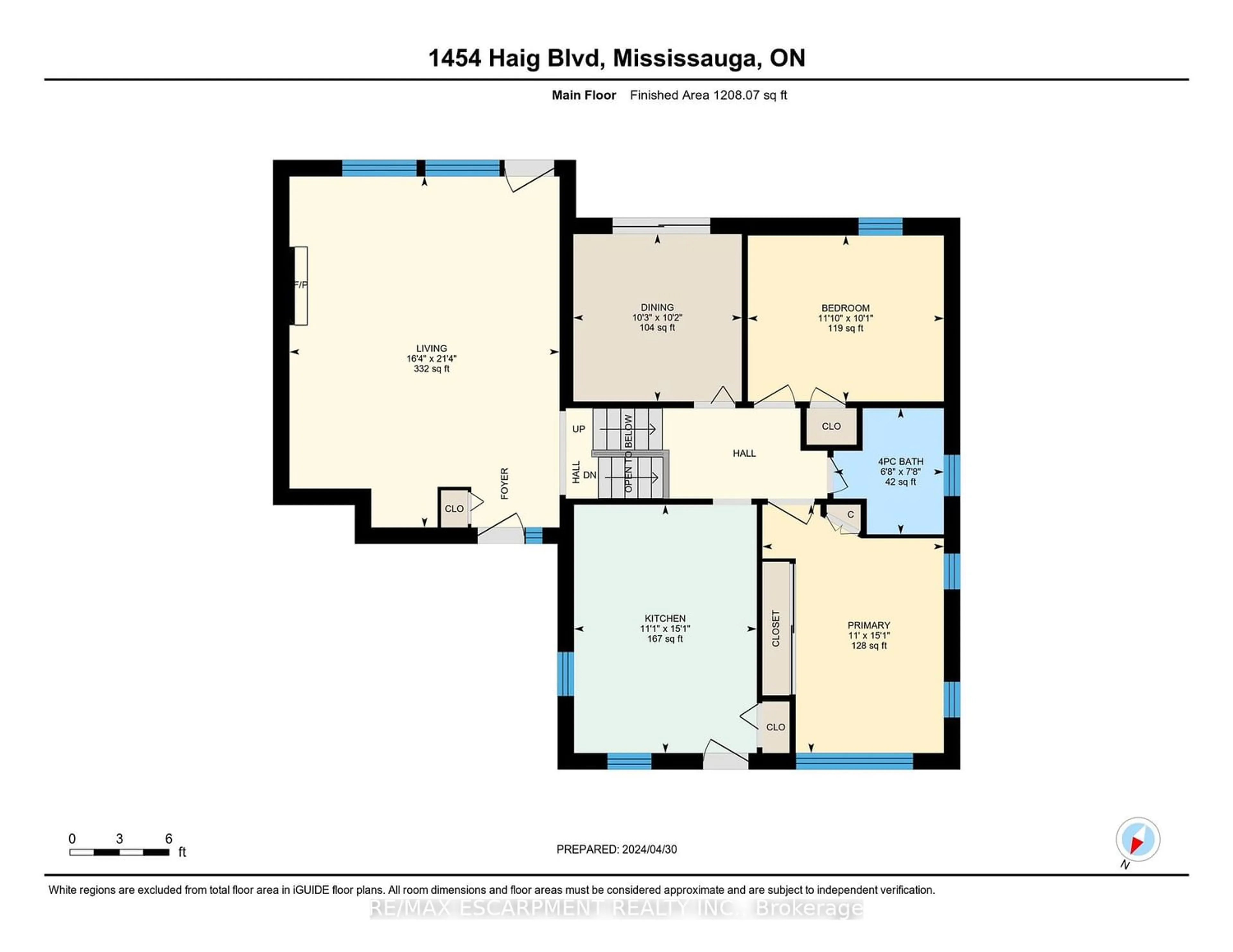 Floor plan for 1454 Haig Blvd, Mississauga Ontario L5E 2N1