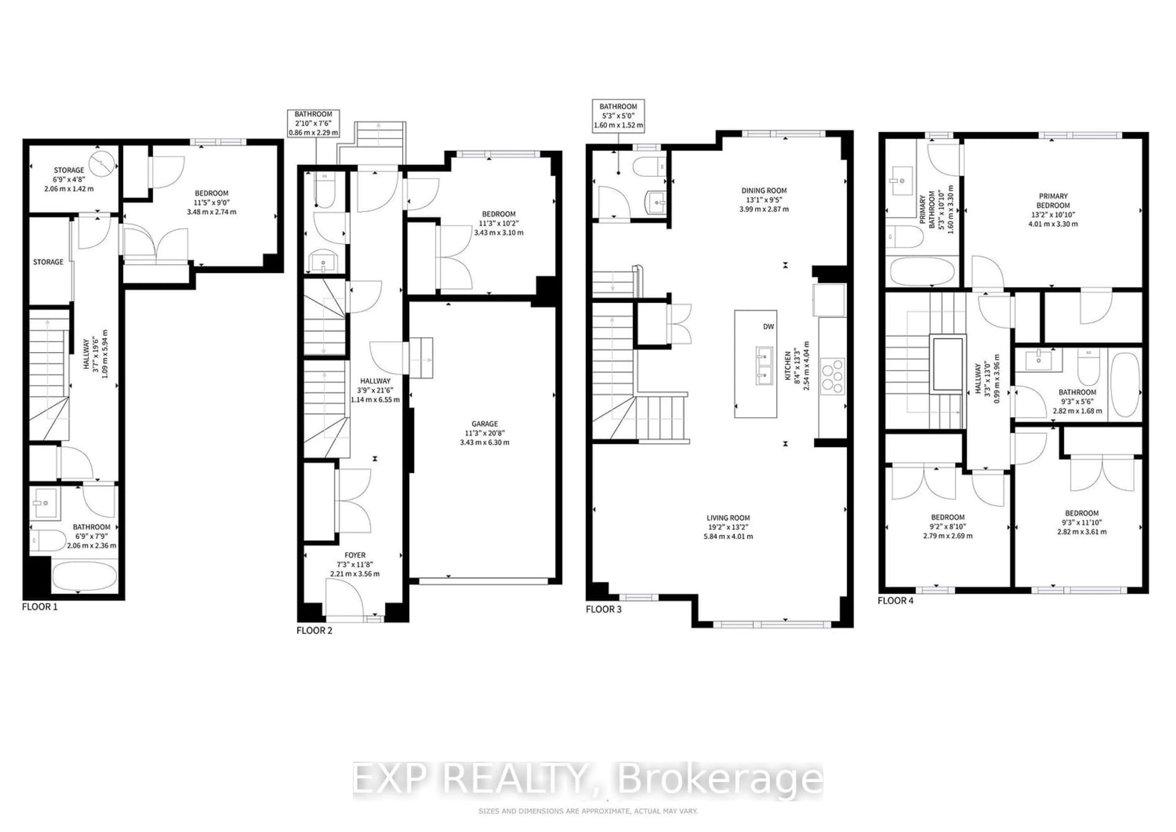 Floor plan for 37 Queenpost Dr, Brampton Ontario L6Y 6L2