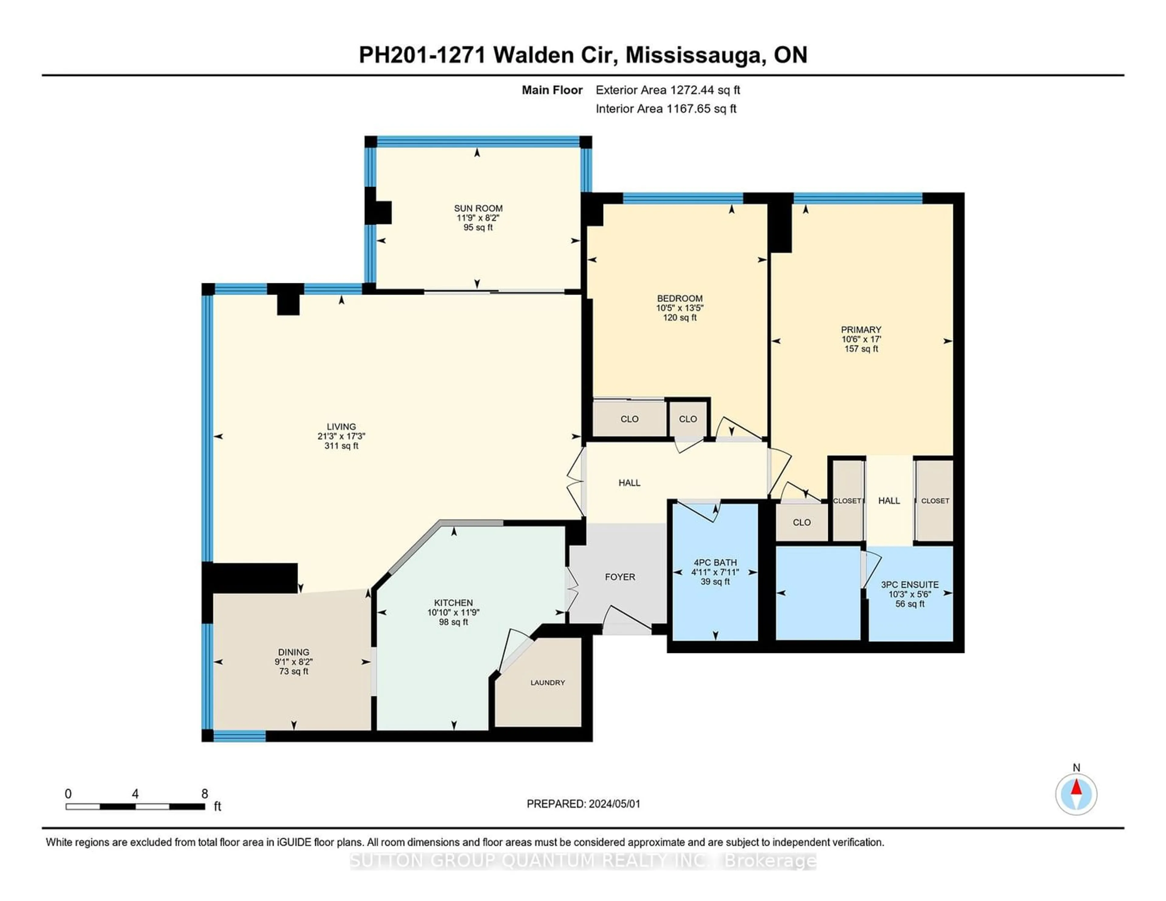 Floor plan for 1271 Walden Circ #Ph201, Mississauga Ontario L5J 4R4