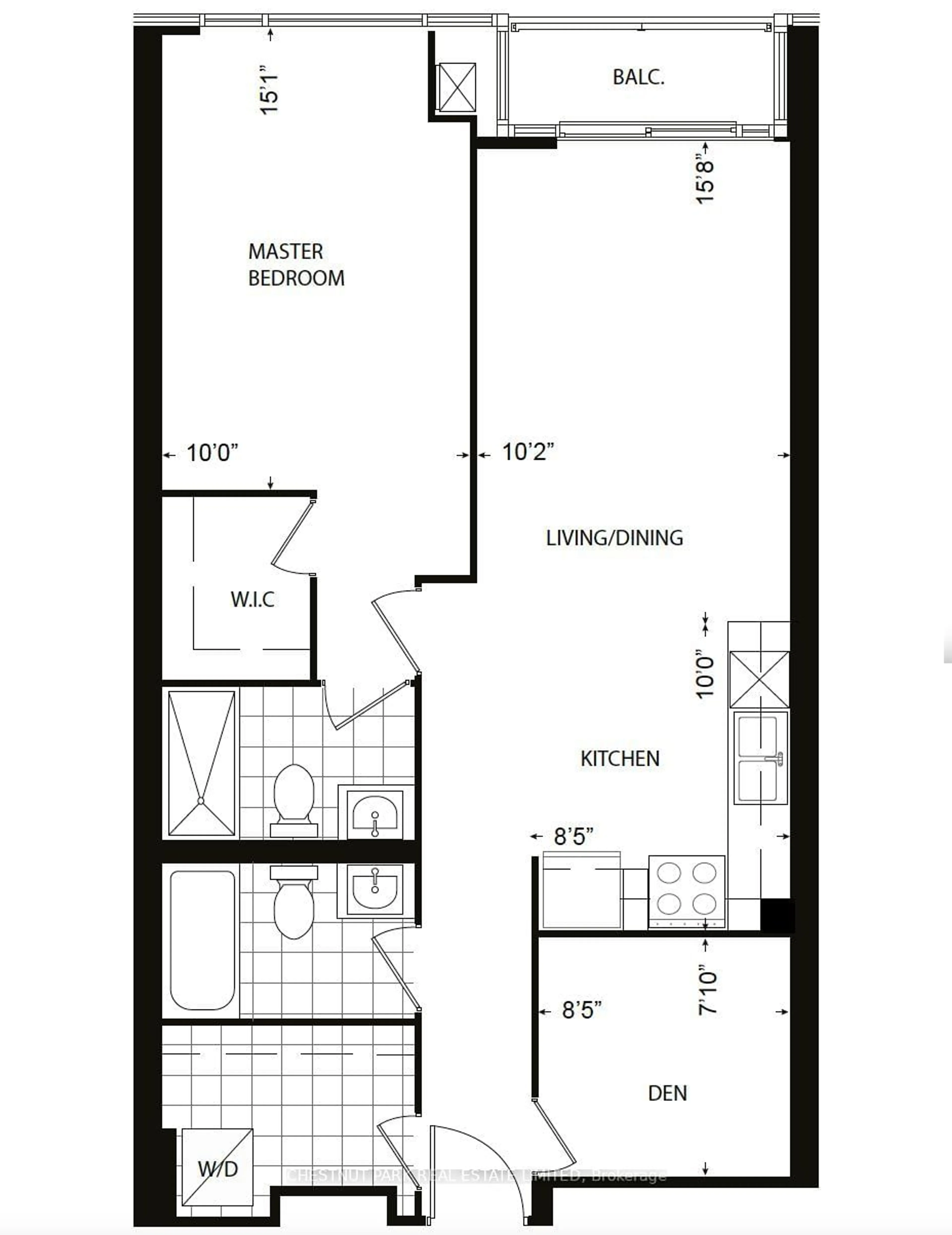 Floor plan for 2489 Taunton Rd #217, Oakville Ontario L6H 3R9