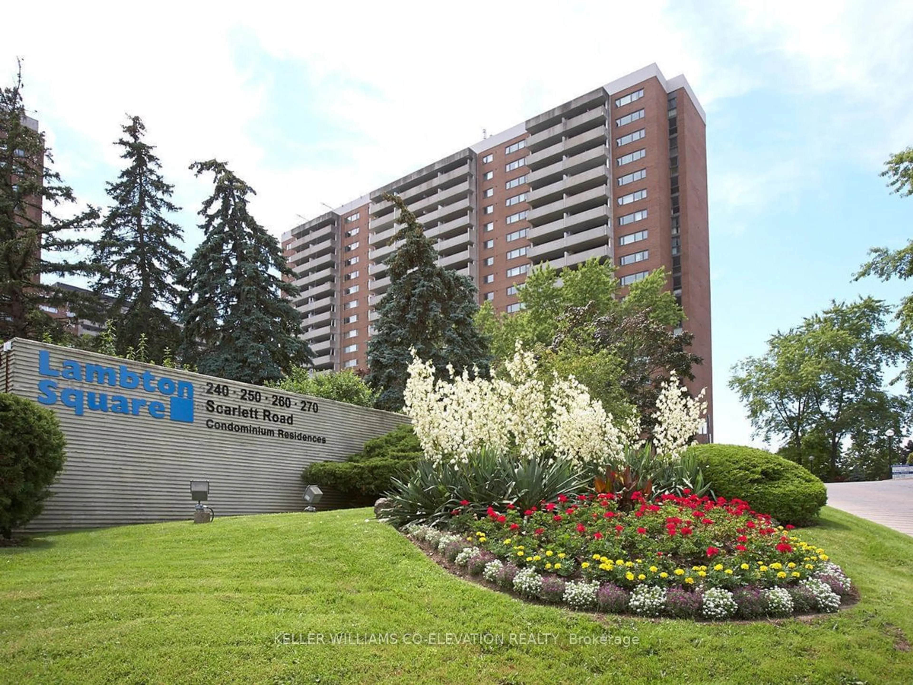 A pic from exterior of the house or condo for 240 Scarlett Rd #1610, Toronto Ontario M6N 4X4