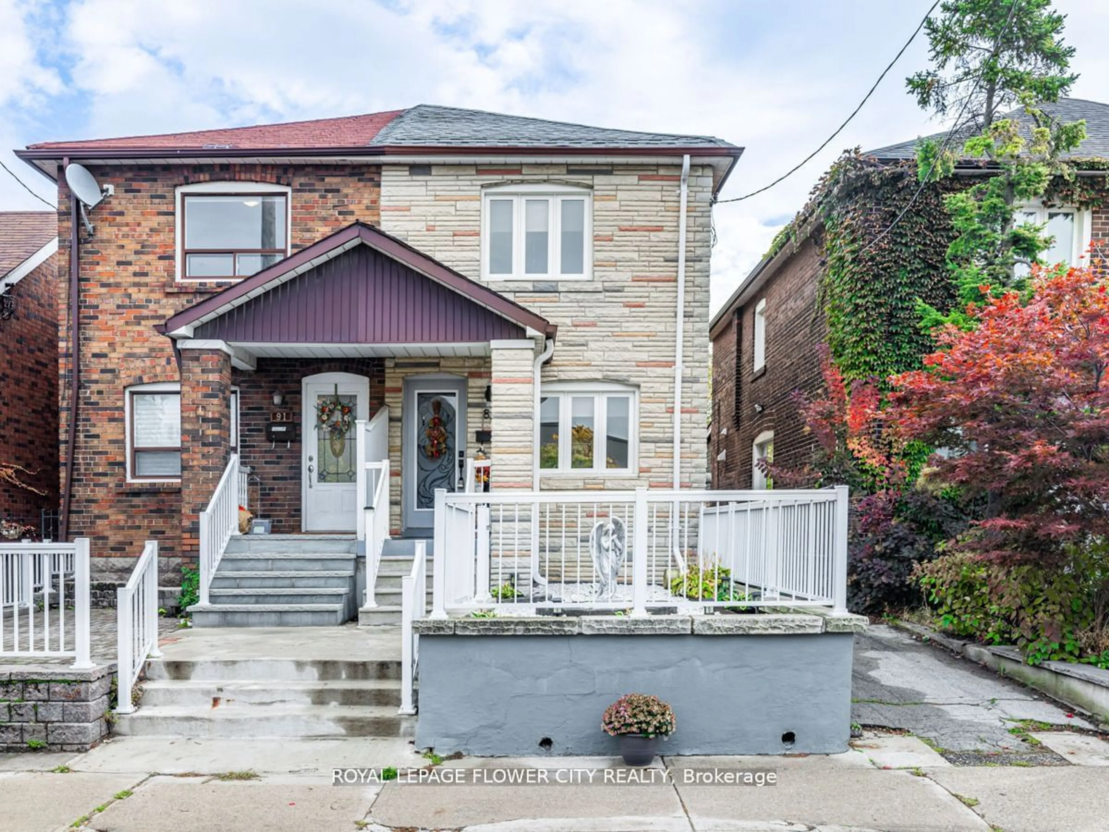 Home with brick exterior material for 89 Miller St, Toronto Ontario M6N 2Z8