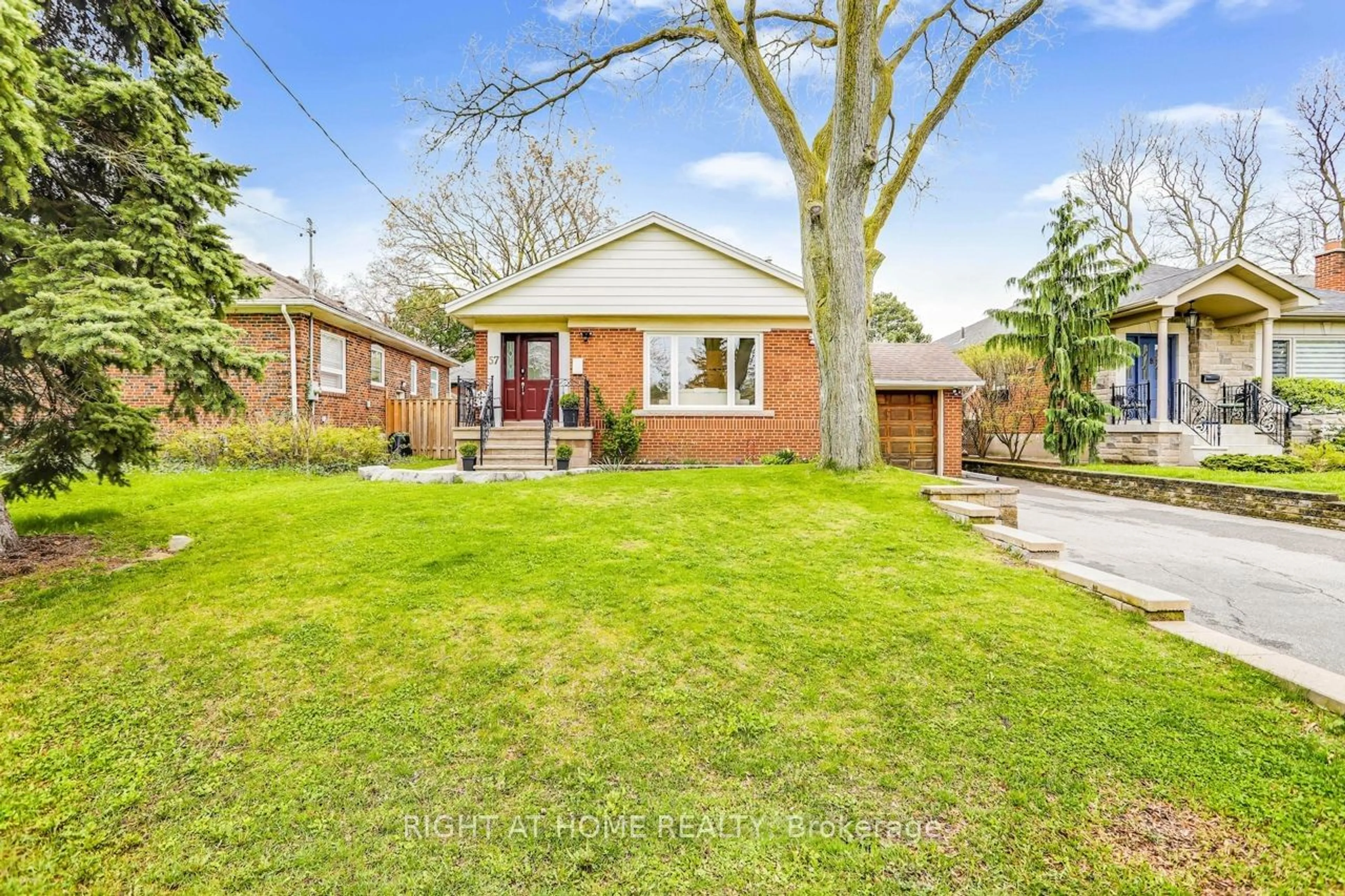Home with brick exterior material for 57 Beaverbrook Ave, Toronto Ontario M9B 2N5