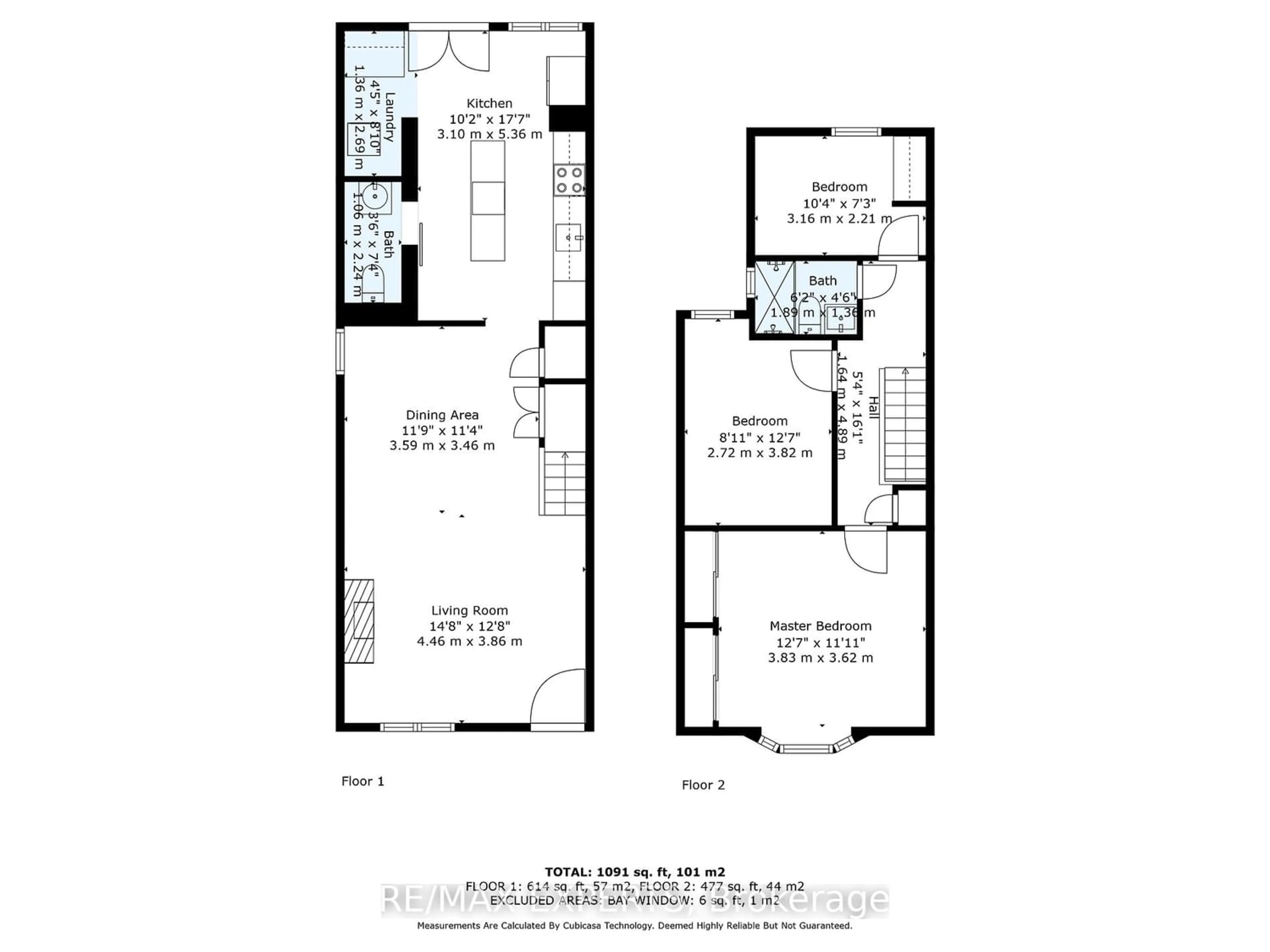 Floor plan for 144 Morrison Ave, Toronto Ontario M6E 1M4