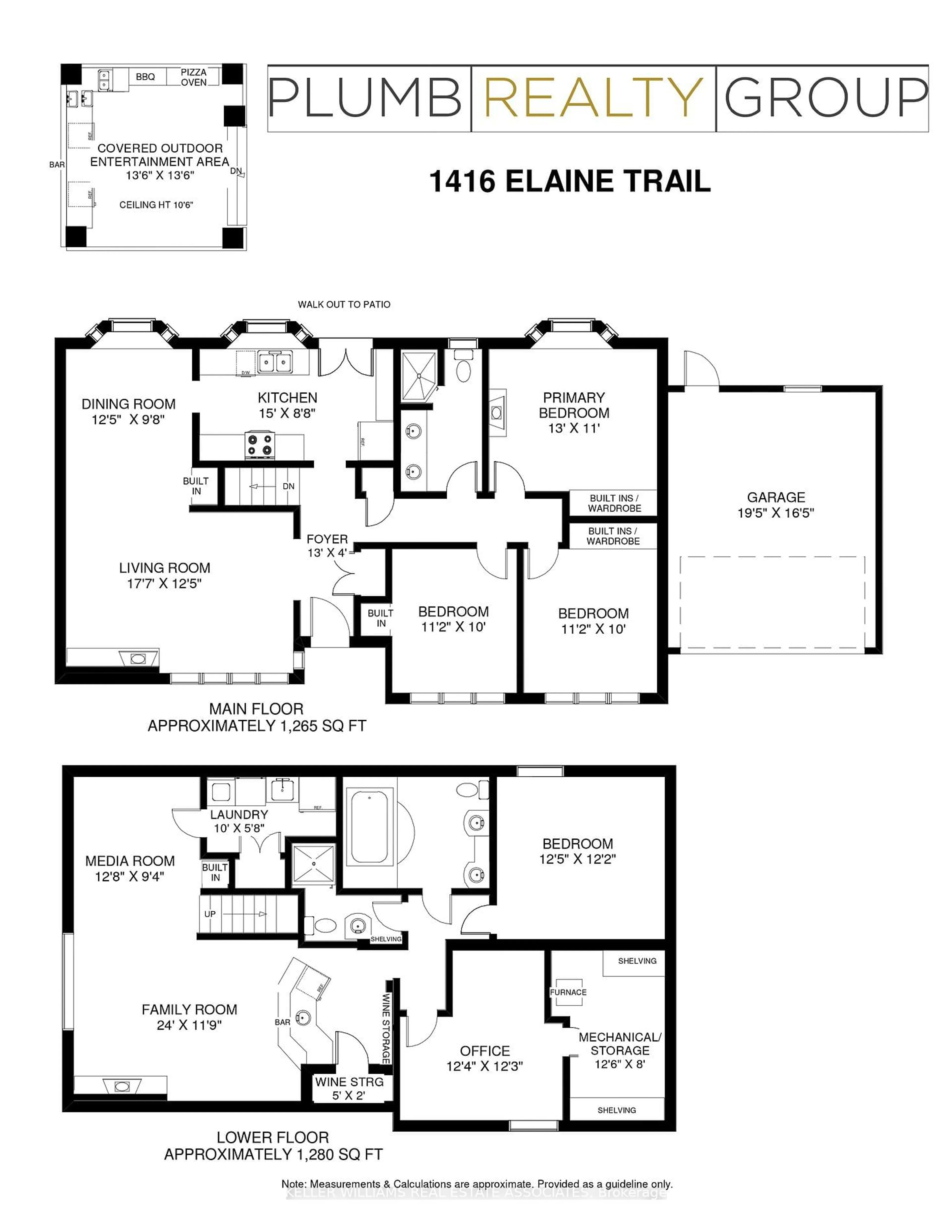Floor plan for 1416 Elaine Tr, Mississauga Ontario L5G 3W8