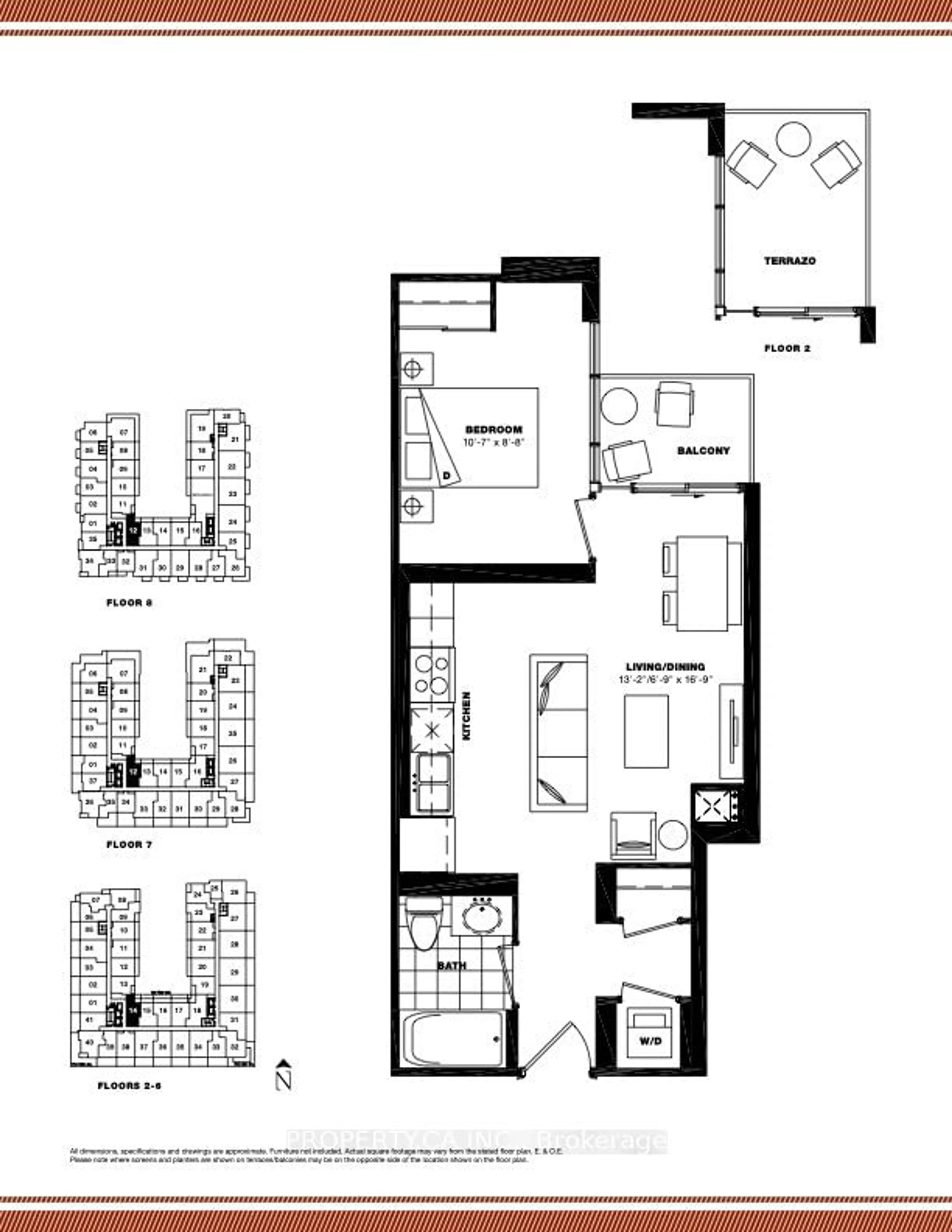 Floor plan for 3091 Dufferin Ave #514, Toronto Ontario M6A 0C4