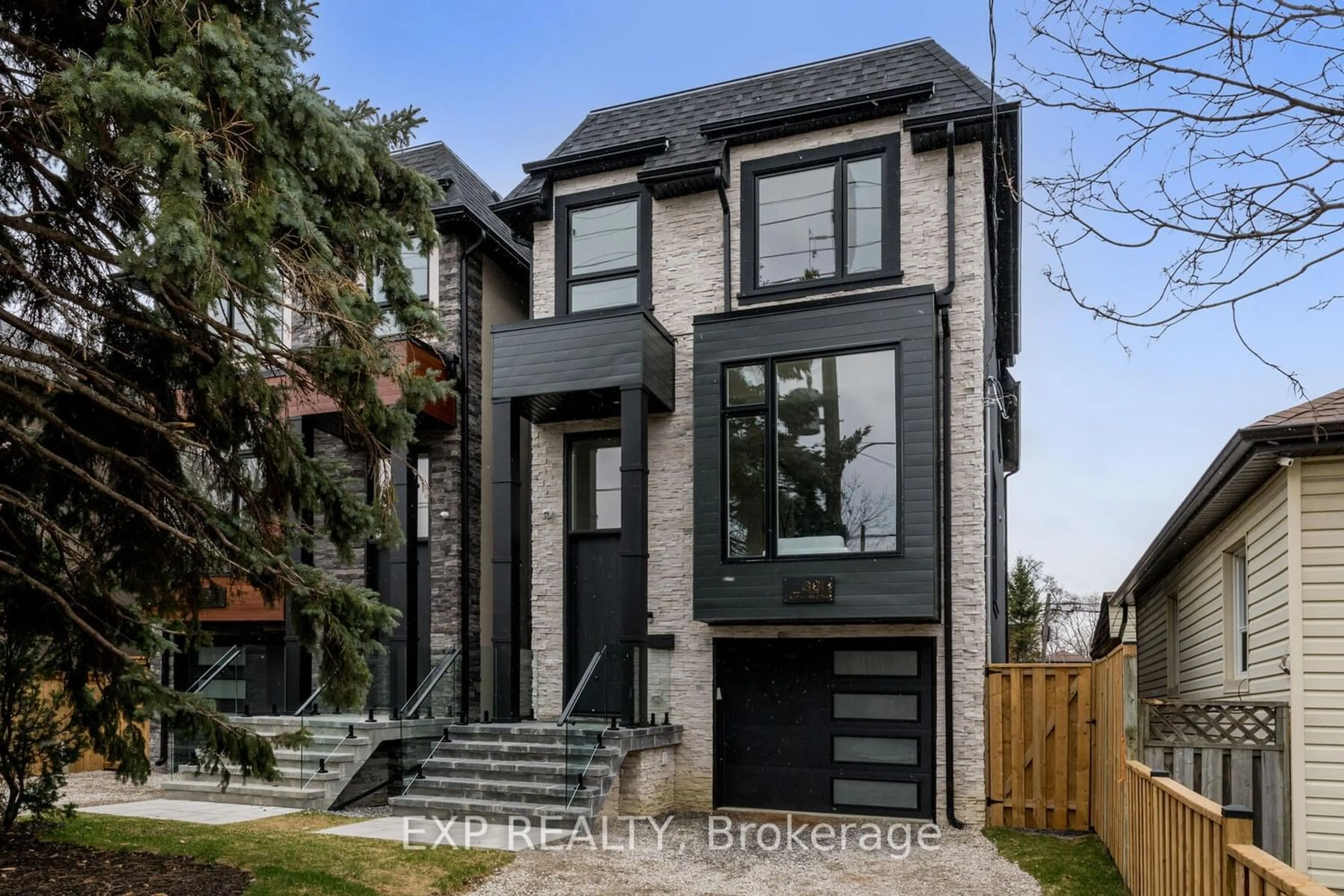 Home with brick exterior material for 39B Evans Ave, Toronto Ontario M8Z 1H4
