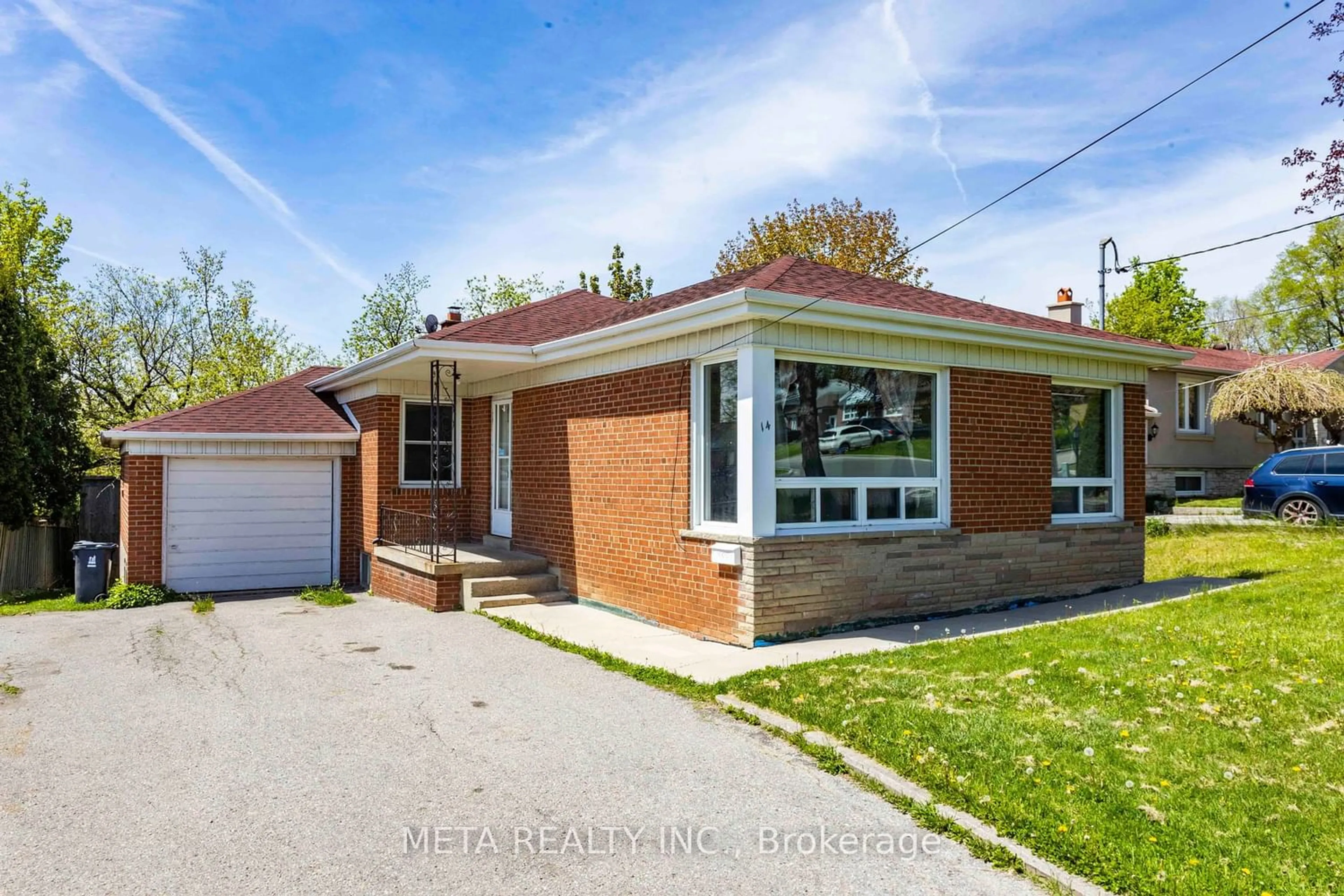 Home with brick exterior material for 14 Datchet Rd, Toronto Ontario M3M 1X5