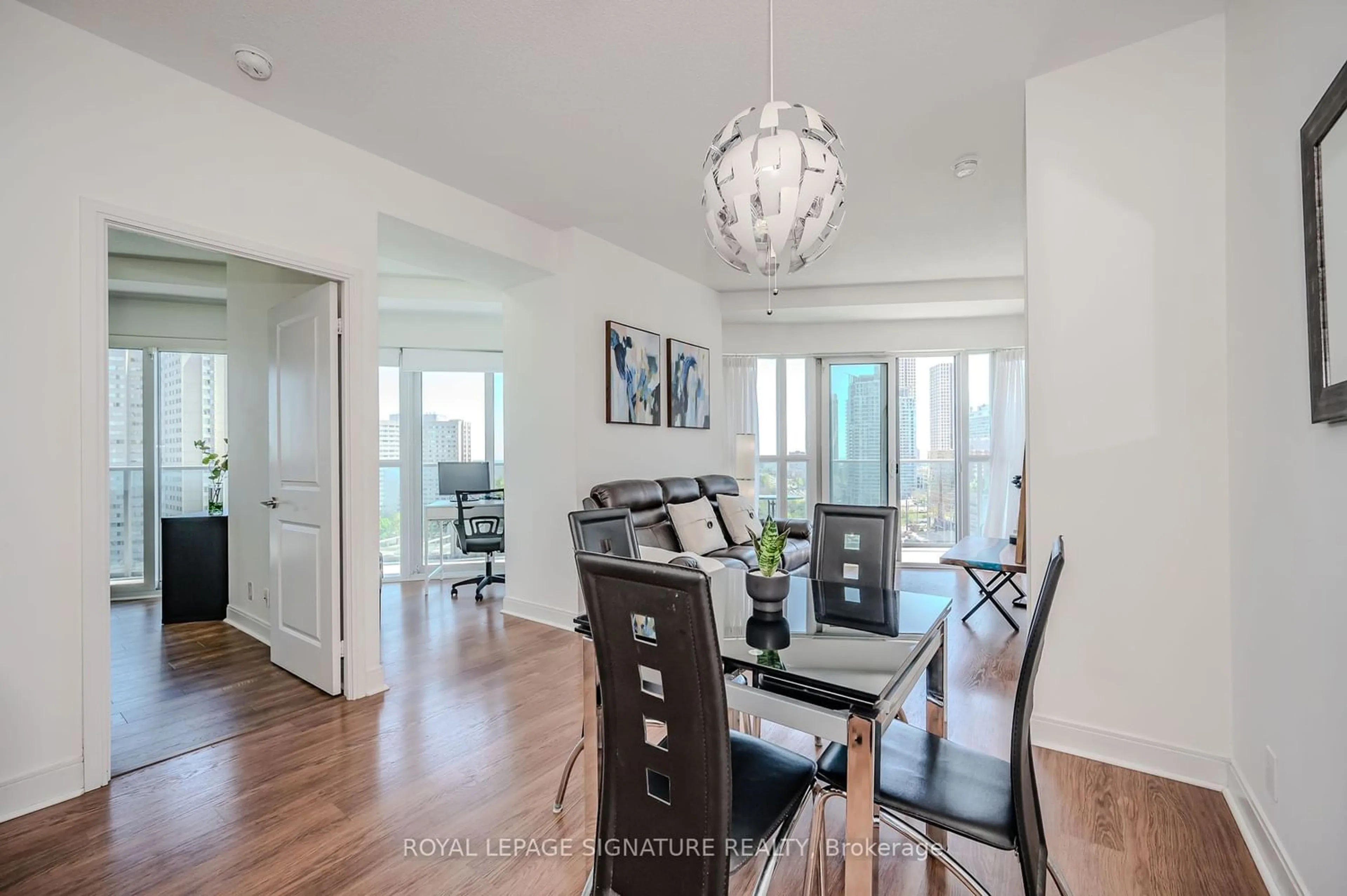 Dining room for 60 Absolute Ave #1002, Mississauga Ontario L4Z 0A9