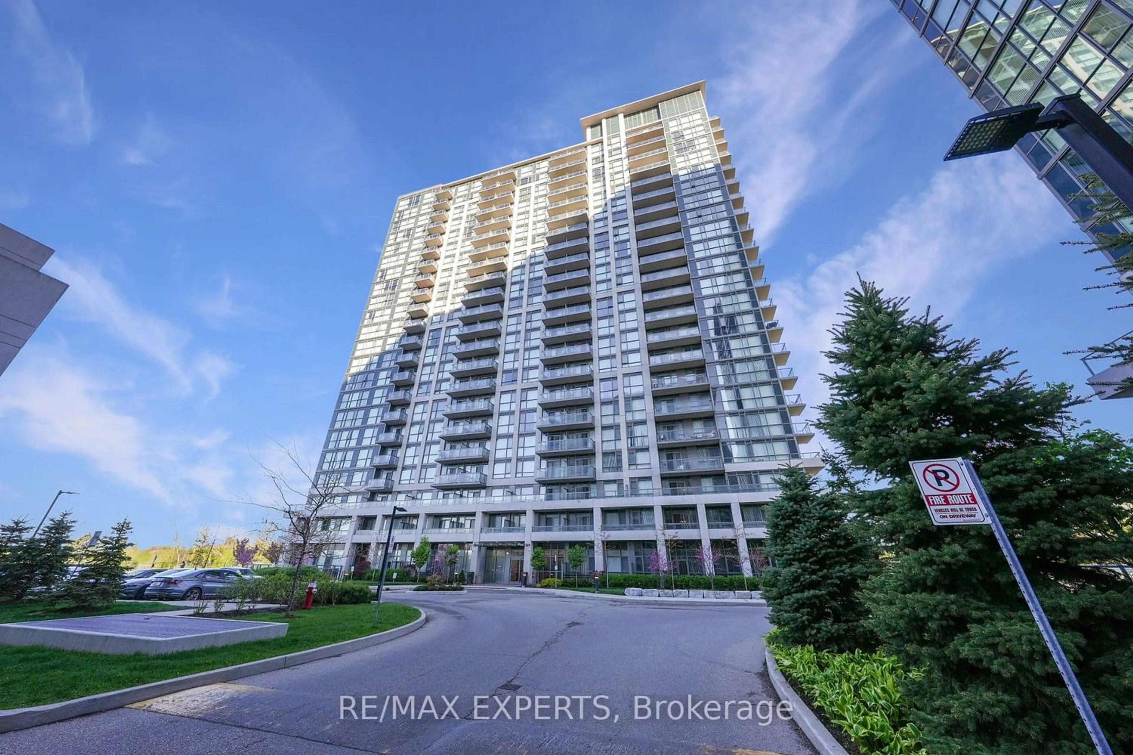 A pic from exterior of the house or condo for 349 Rathburn Rd #201, Mississauga Ontario L5B 0G9