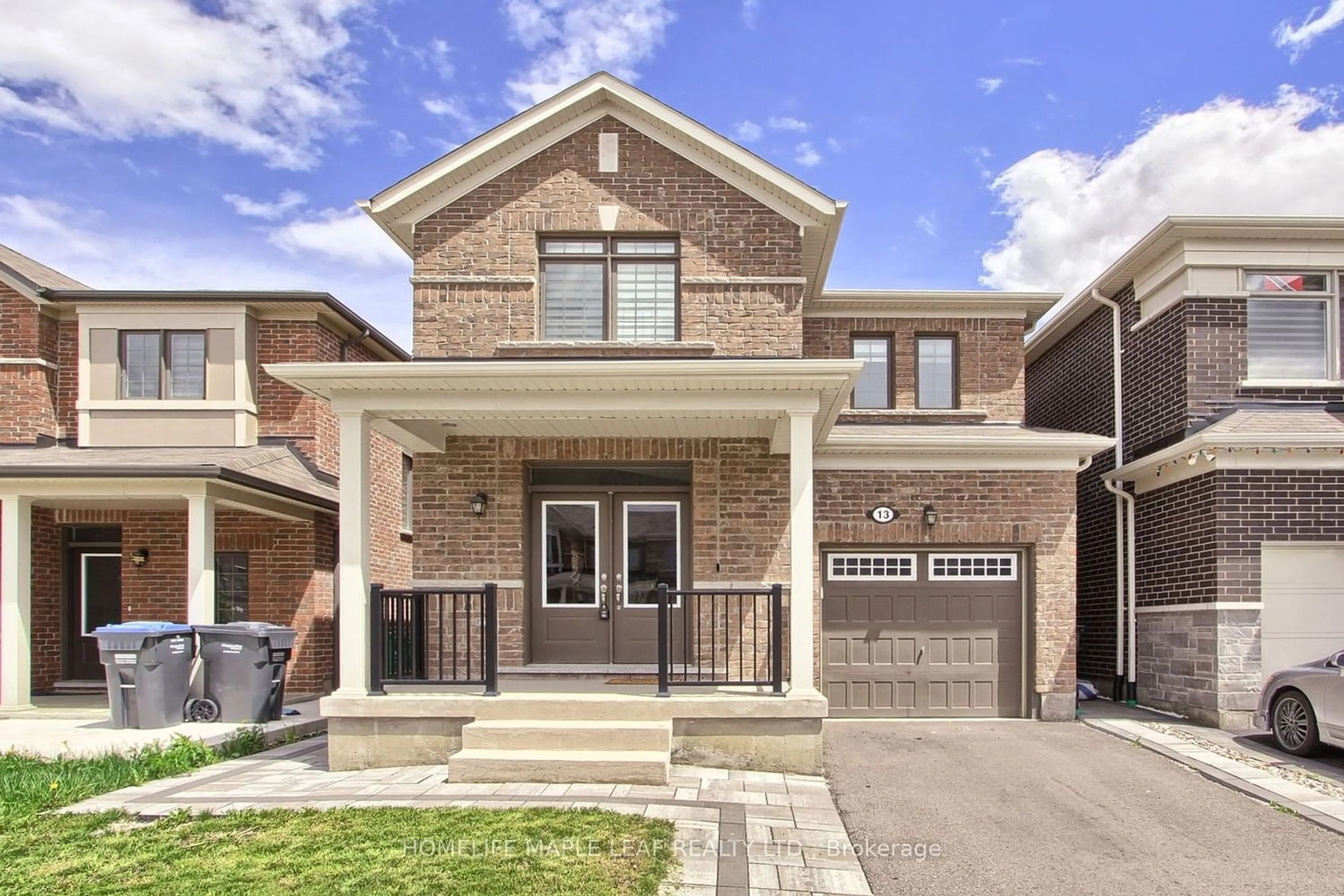 Home with brick exterior material for 13 Emily St, Brampton Ontario L7A 5E5