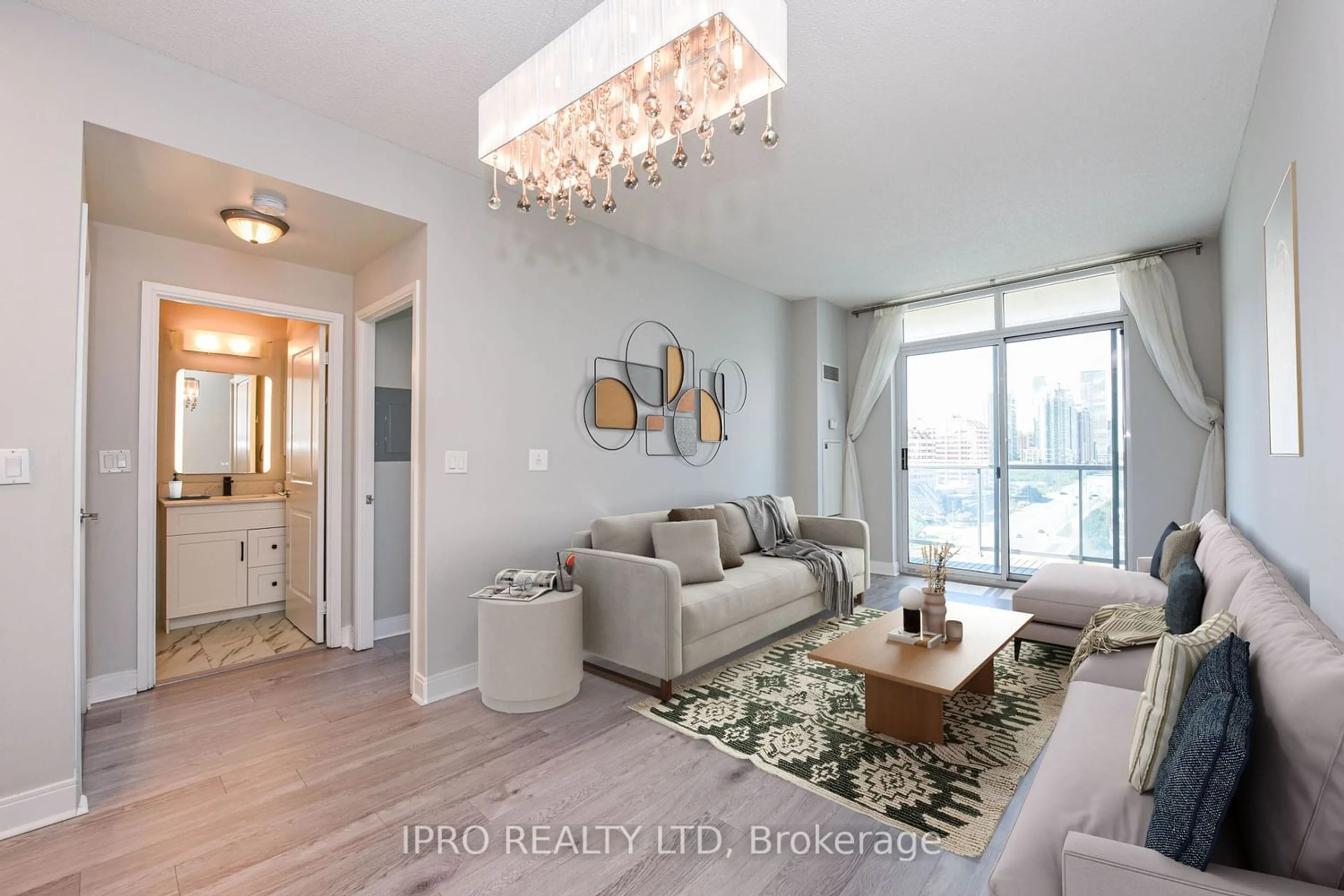 Living room for 70 Absolute Ave #1307, Mississauga Ontario L4Z 0A4