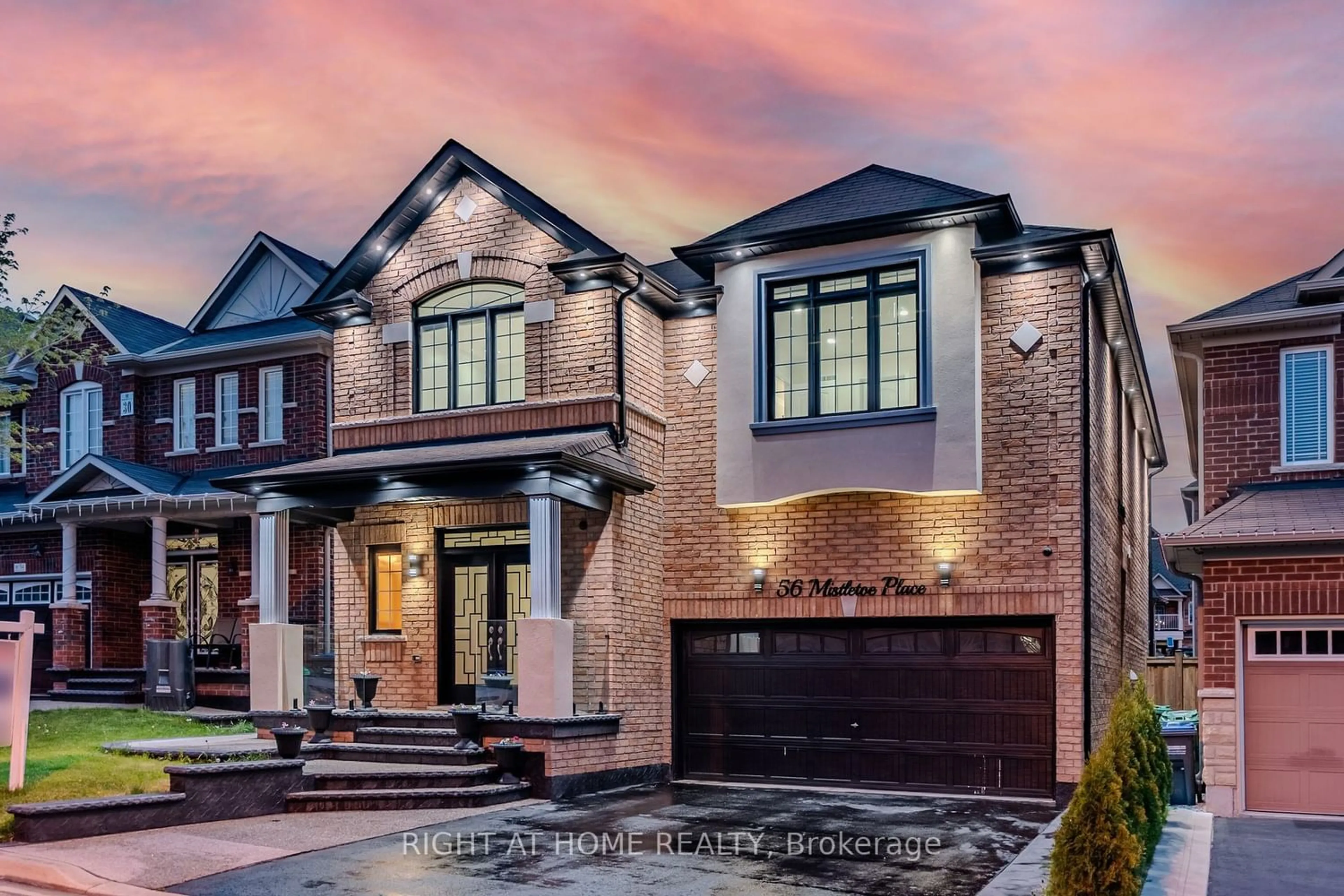 Home with brick exterior material for 56 Mistletoe Pl, Brampton Ontario L6Y 5V2