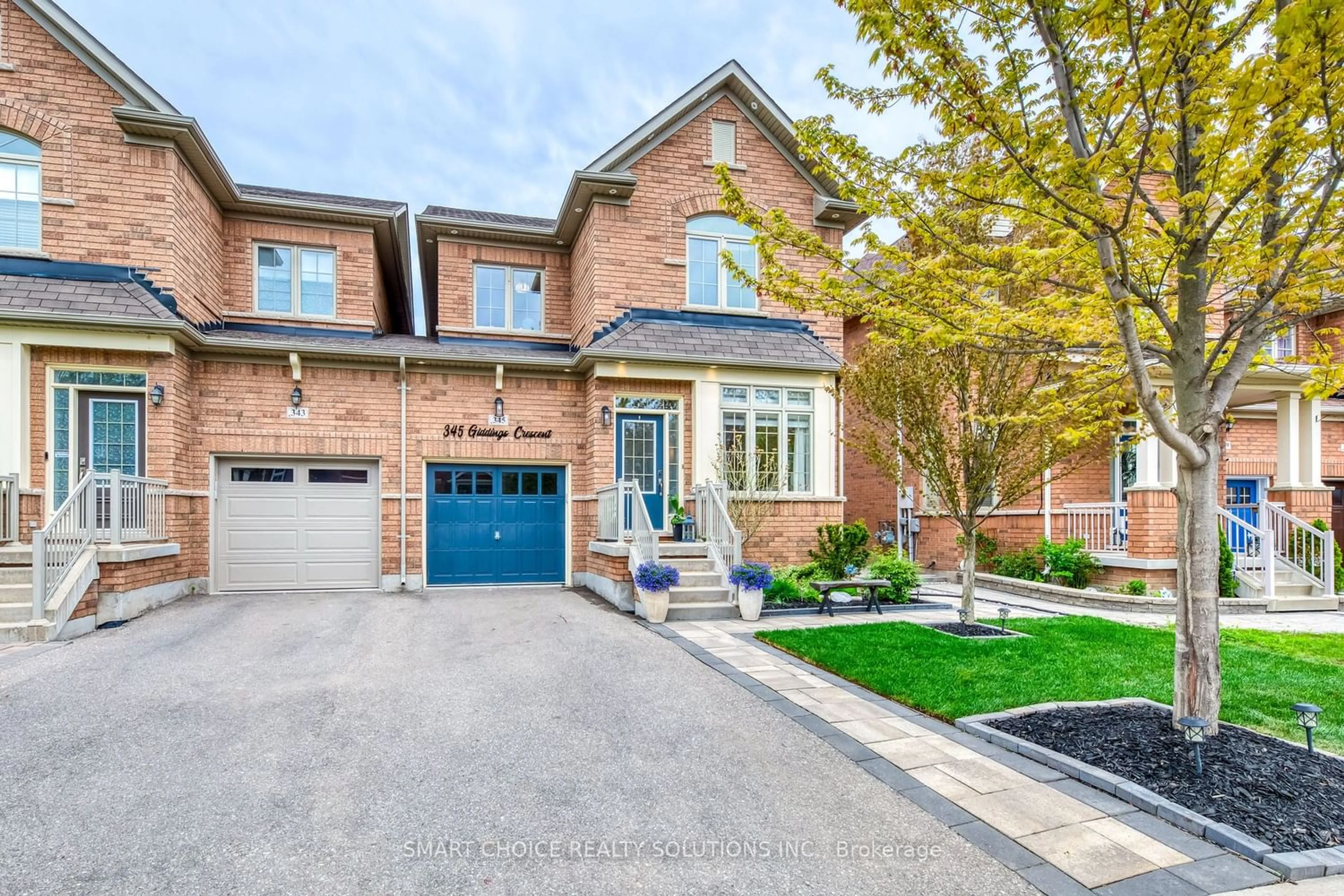 Home with brick exterior material for 345 Giddings Cres, Milton Ontario L9T 7A4