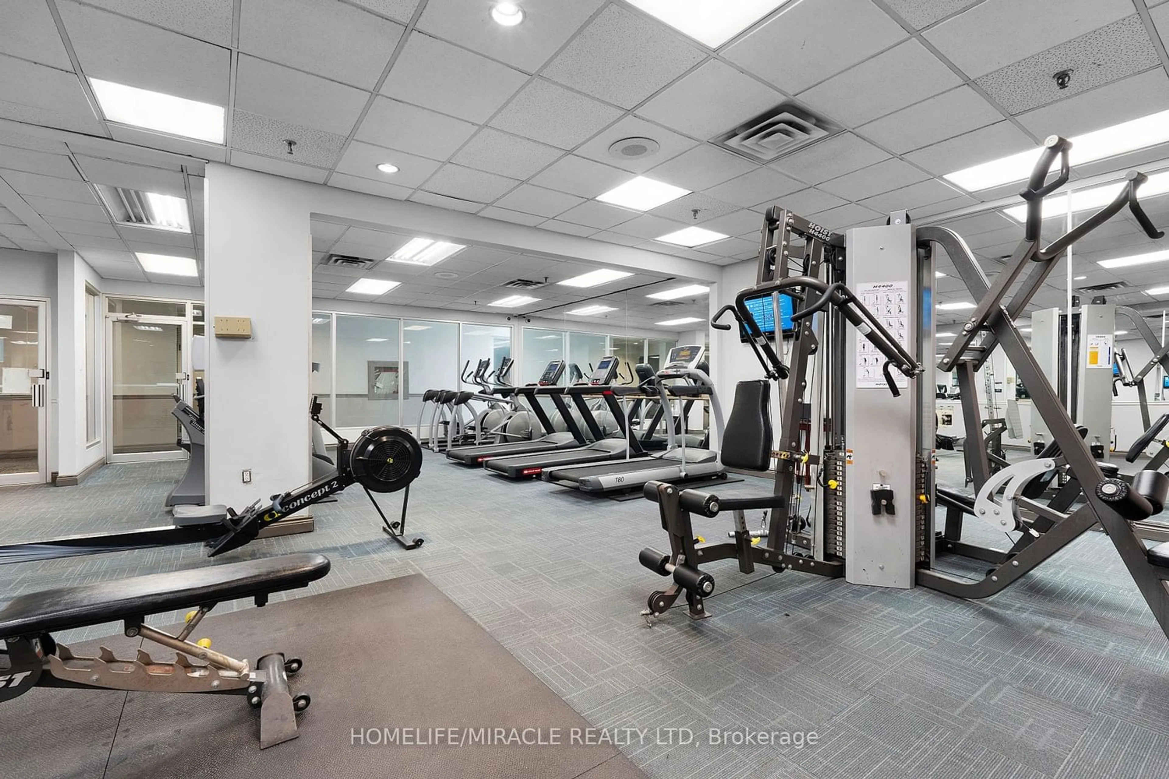 Gym or fitness room for 285 Enfield Pl #1110, Mississauga Ontario L5B 3Y6