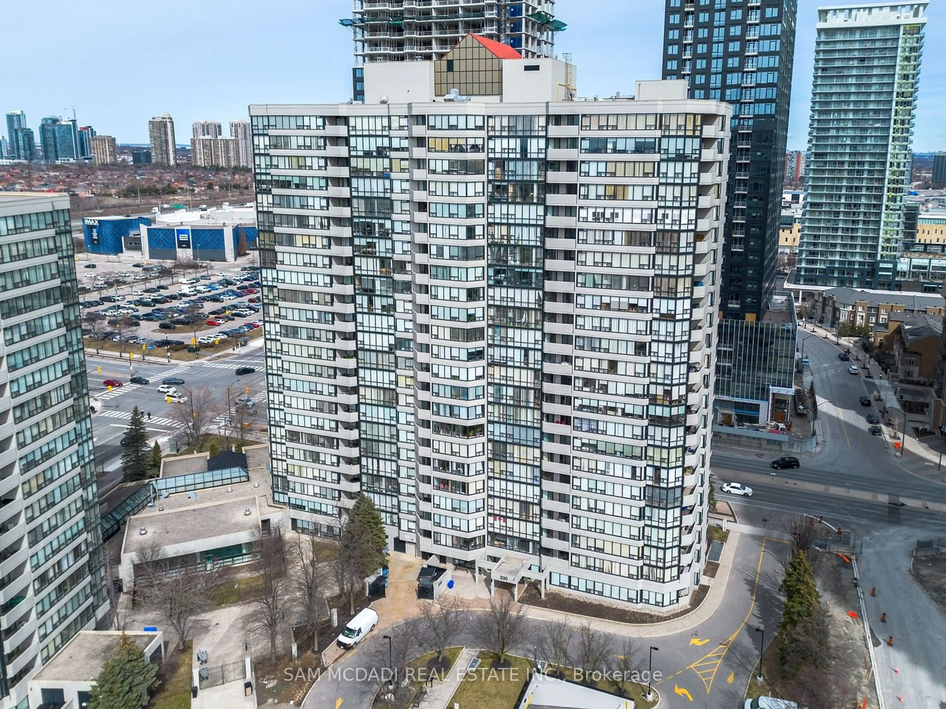 A pic from exterior of the house or condo for 330 Rathburn Rd #607, Mississauga Ontario L5B 3Y1