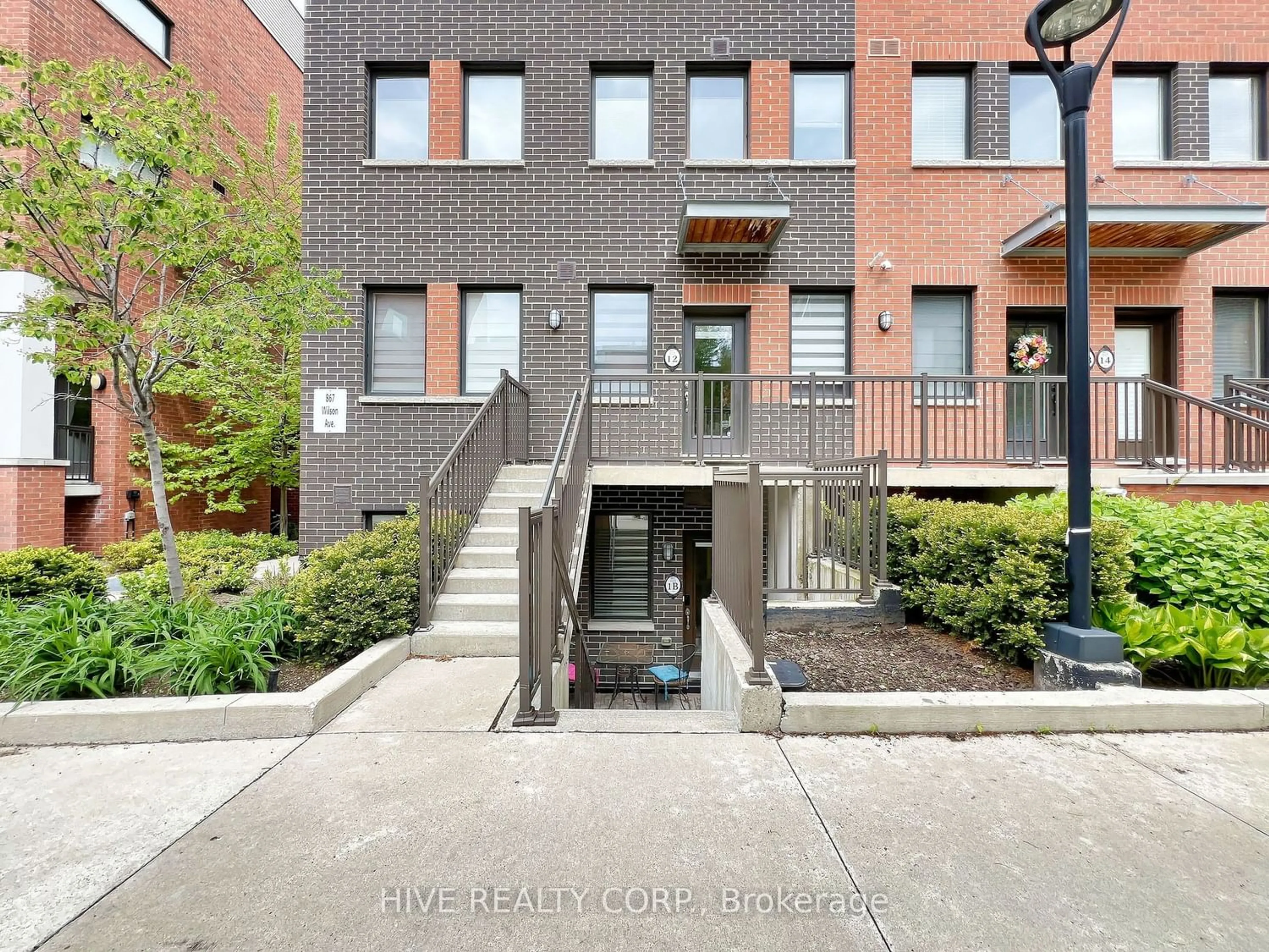 A pic from exterior of the house or condo for 867 Wilson Ave #1B, Toronto Ontario M3K 0A4