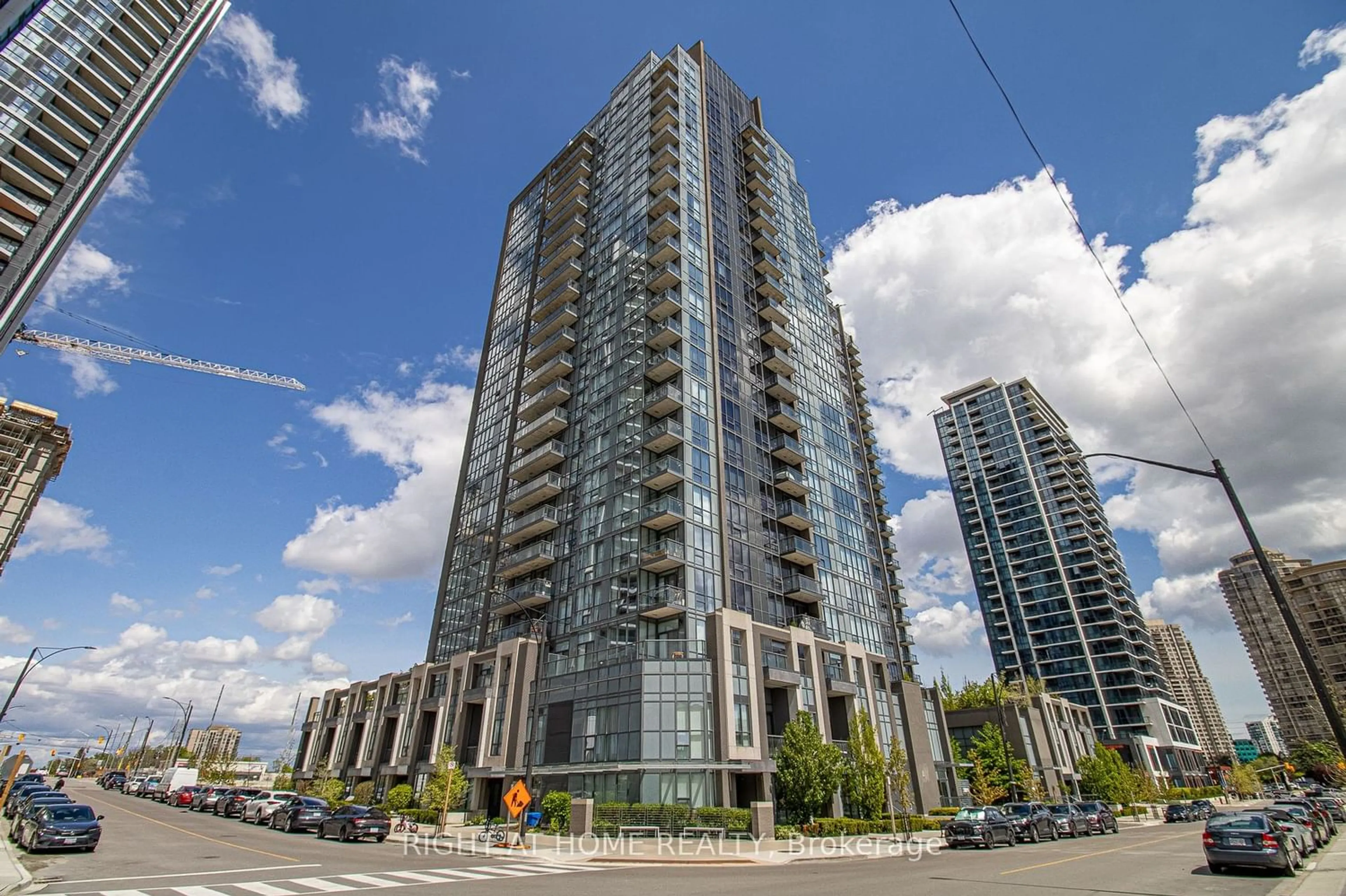 A pic from exterior of the house or condo for 5033 Four Springs Ave #615, Mississauga Ontario L5R 0G6