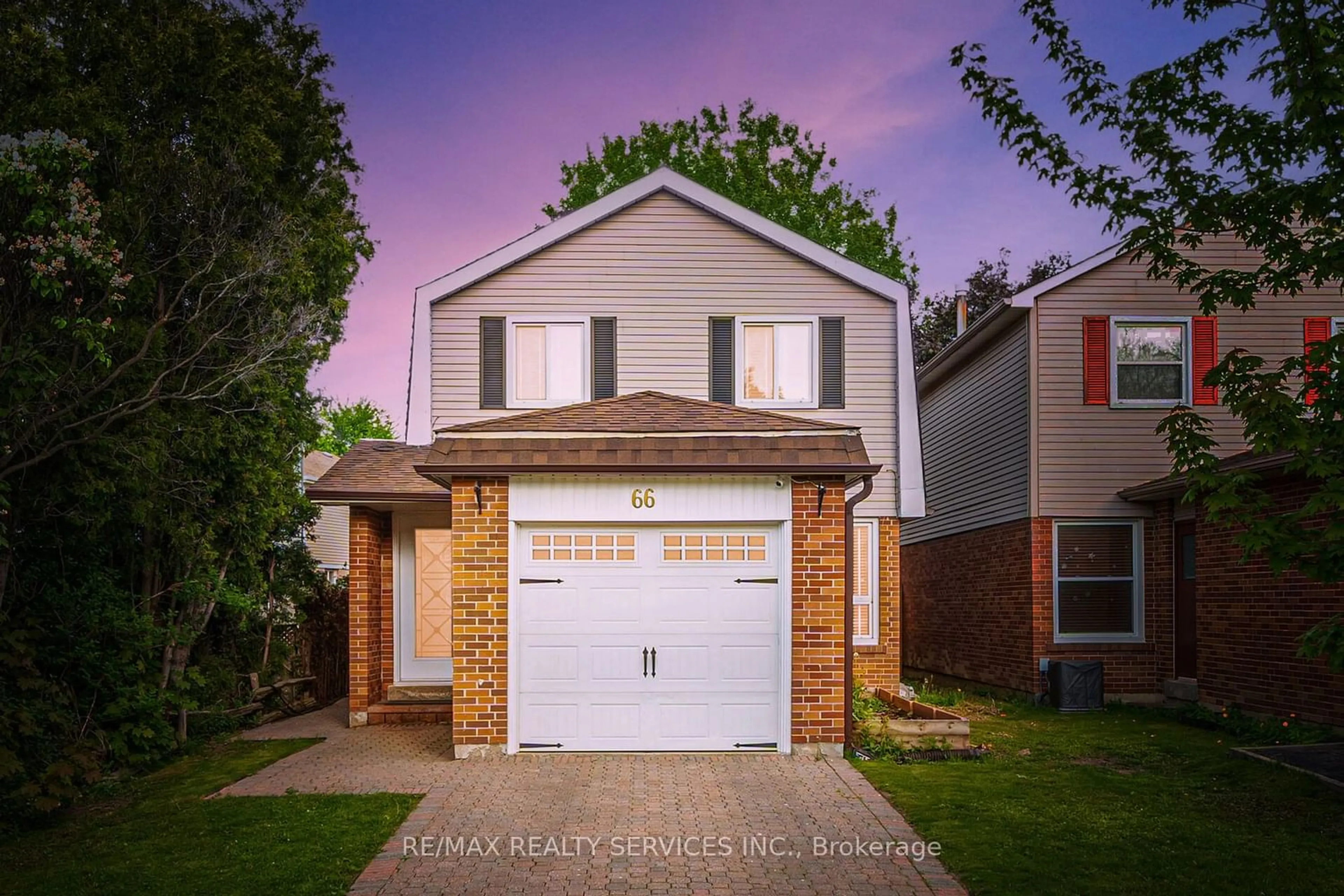 Home with brick exterior material for 66 Traverston Crt, Brampton Ontario L6Z 1C9