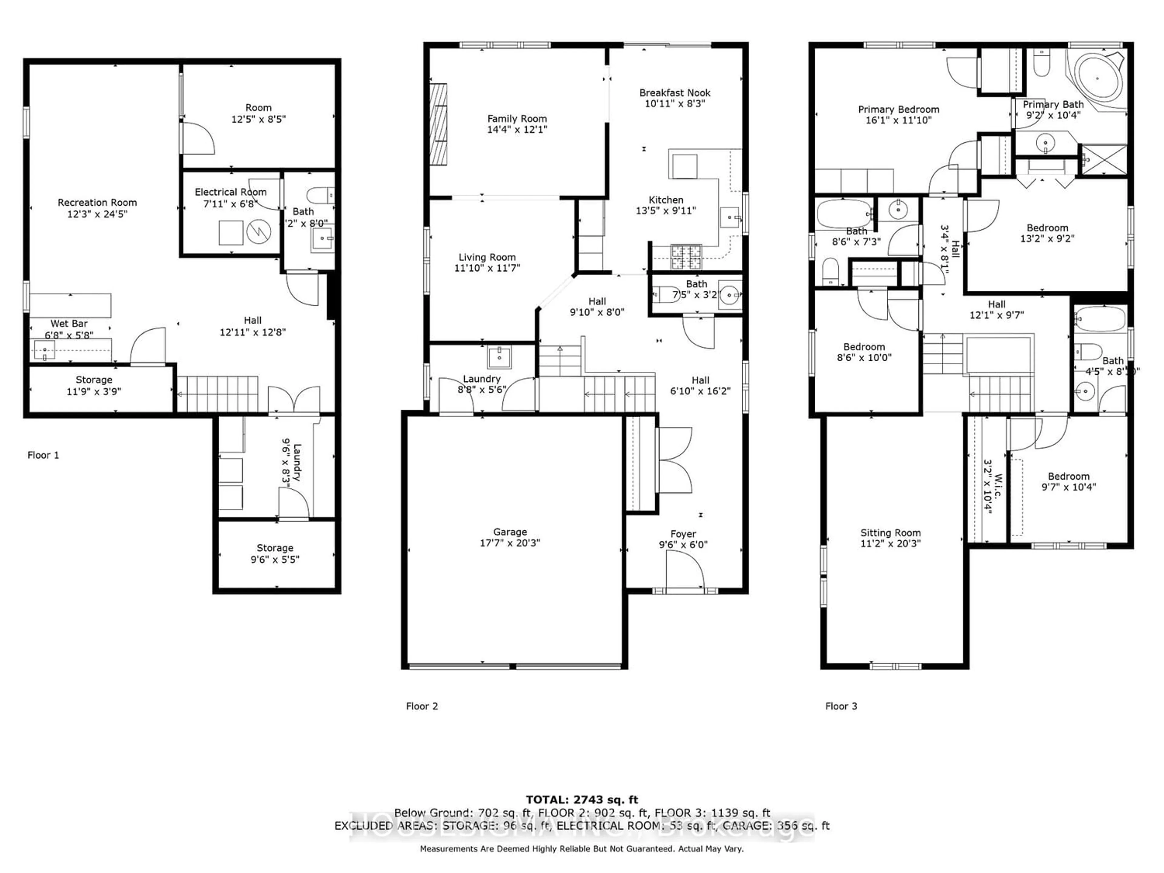 Floor plan for 2127 Rosemount Cres, Oakville Ontario L6M 3P6